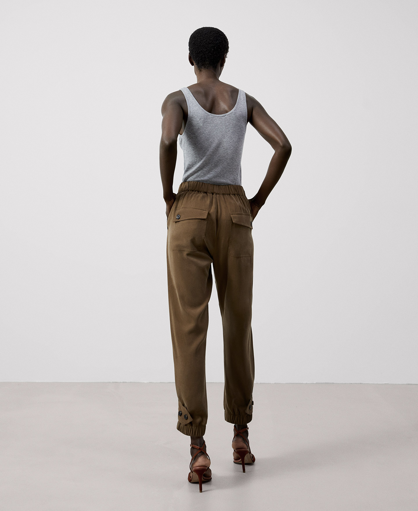 Responsible Lyocell jogger trousers image number 2