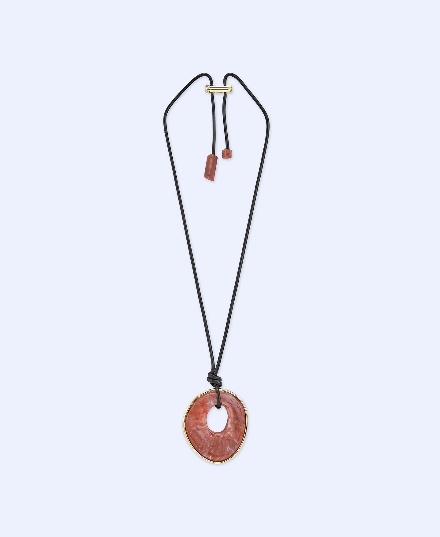 Resin and metal tree family pendant image number 0