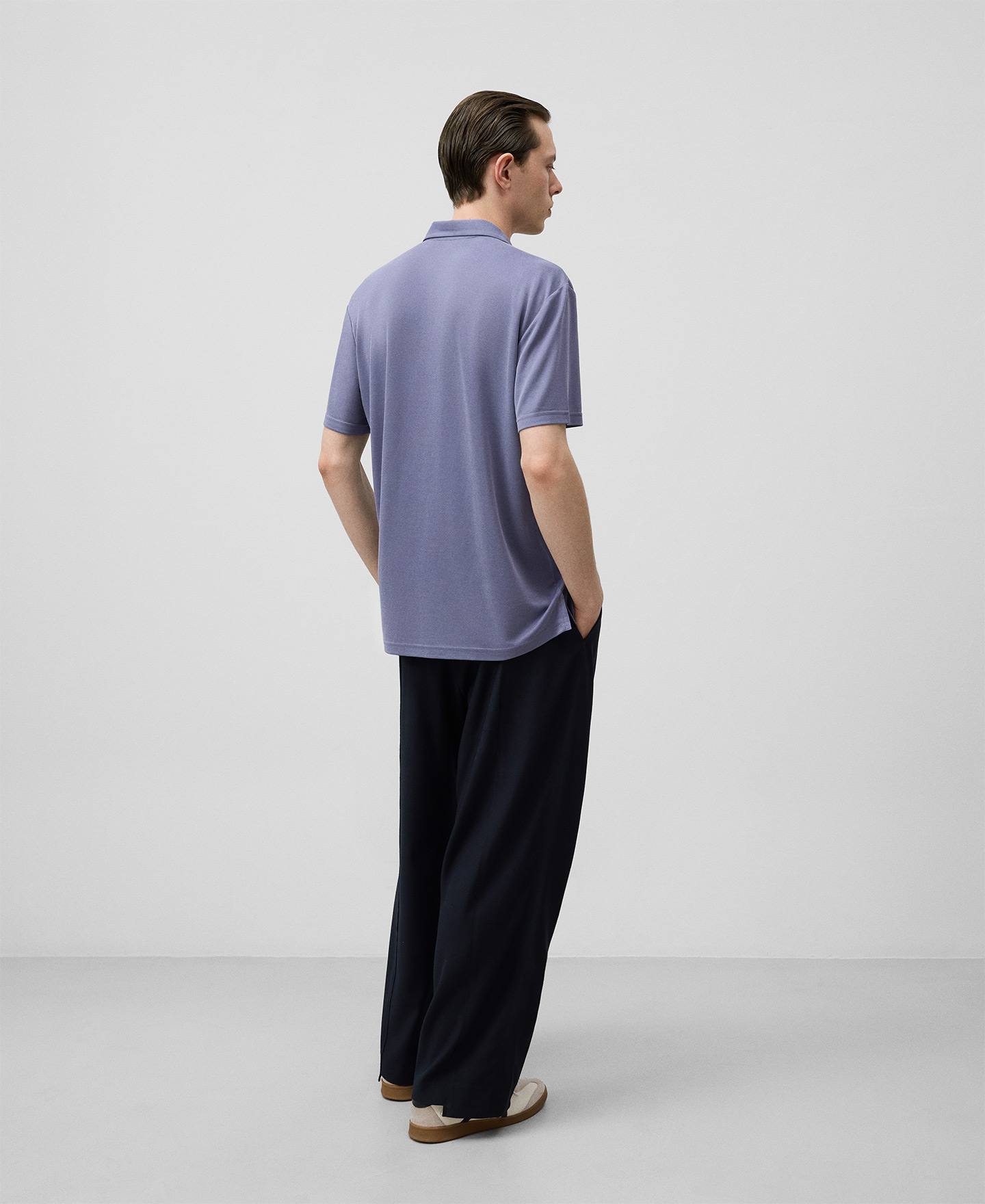 Responsible modal polo shirt buttons man image number 2