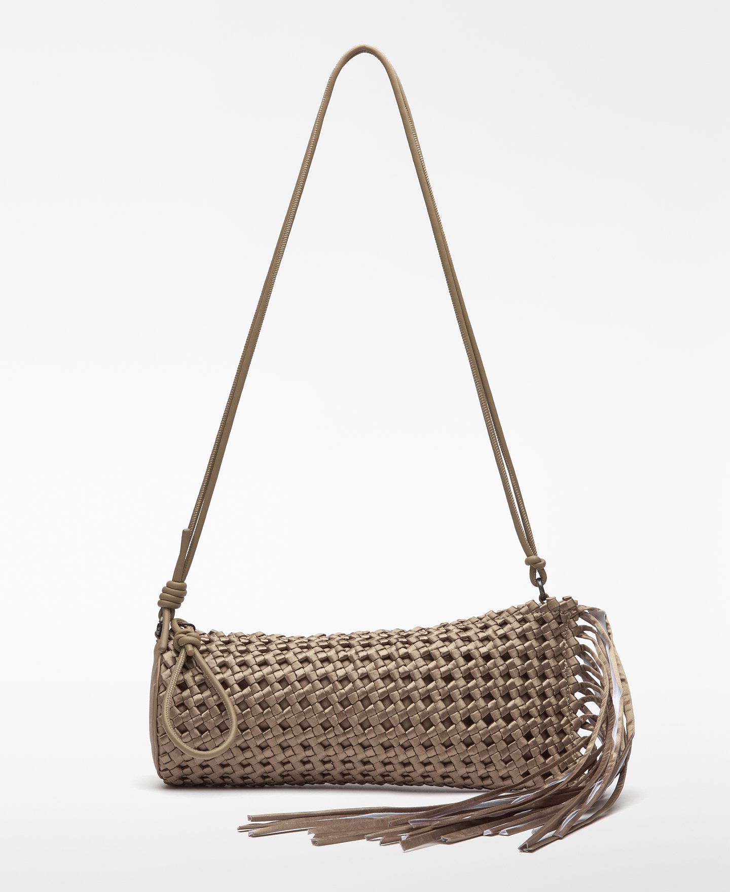 Bolsa de cocktail em tecido trançado para mulher image number 0