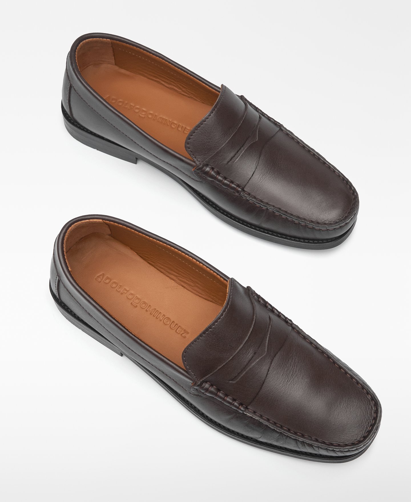 Responsible leather brown loafer man image number 1