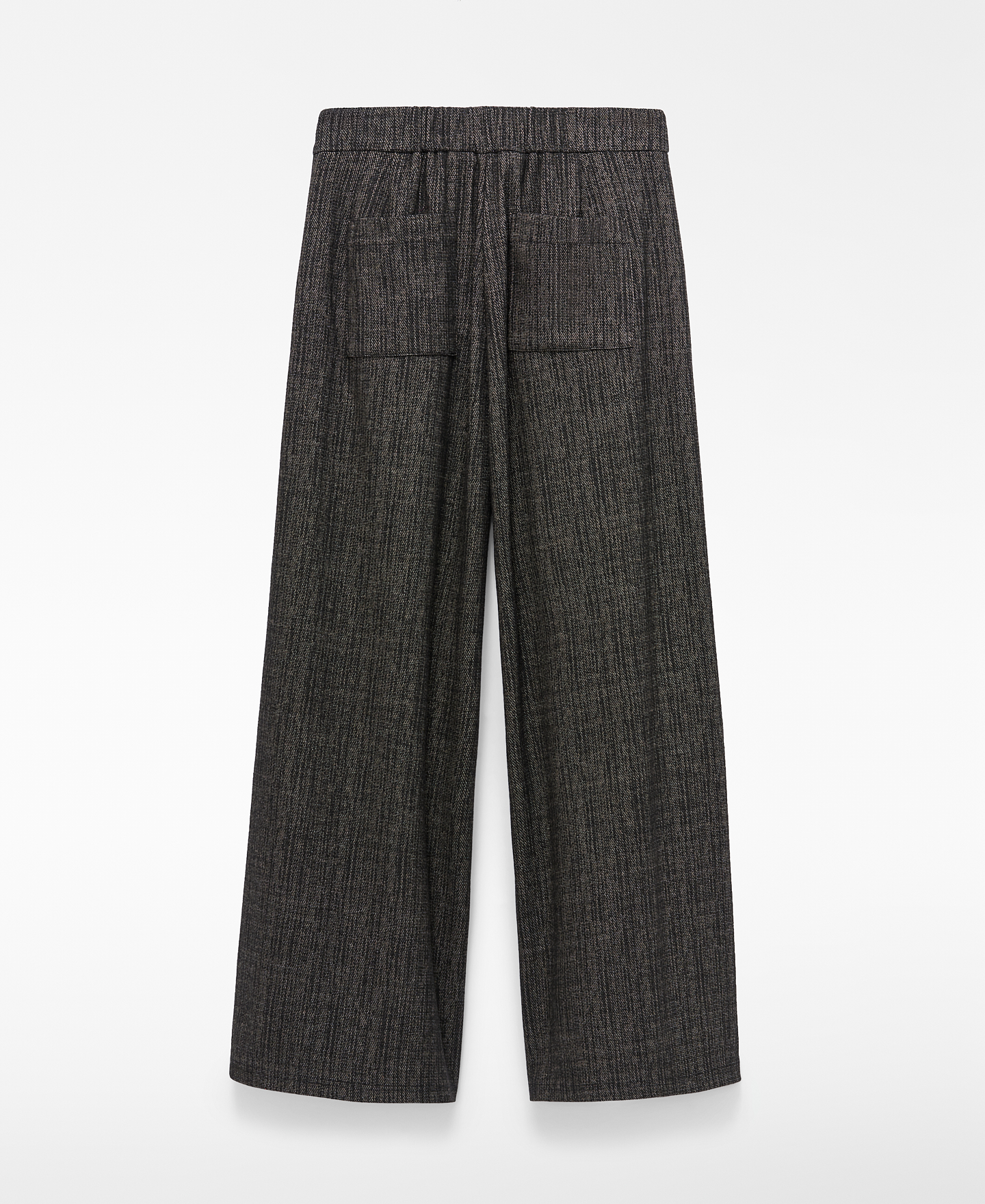 Melange wrap trousers image number 5