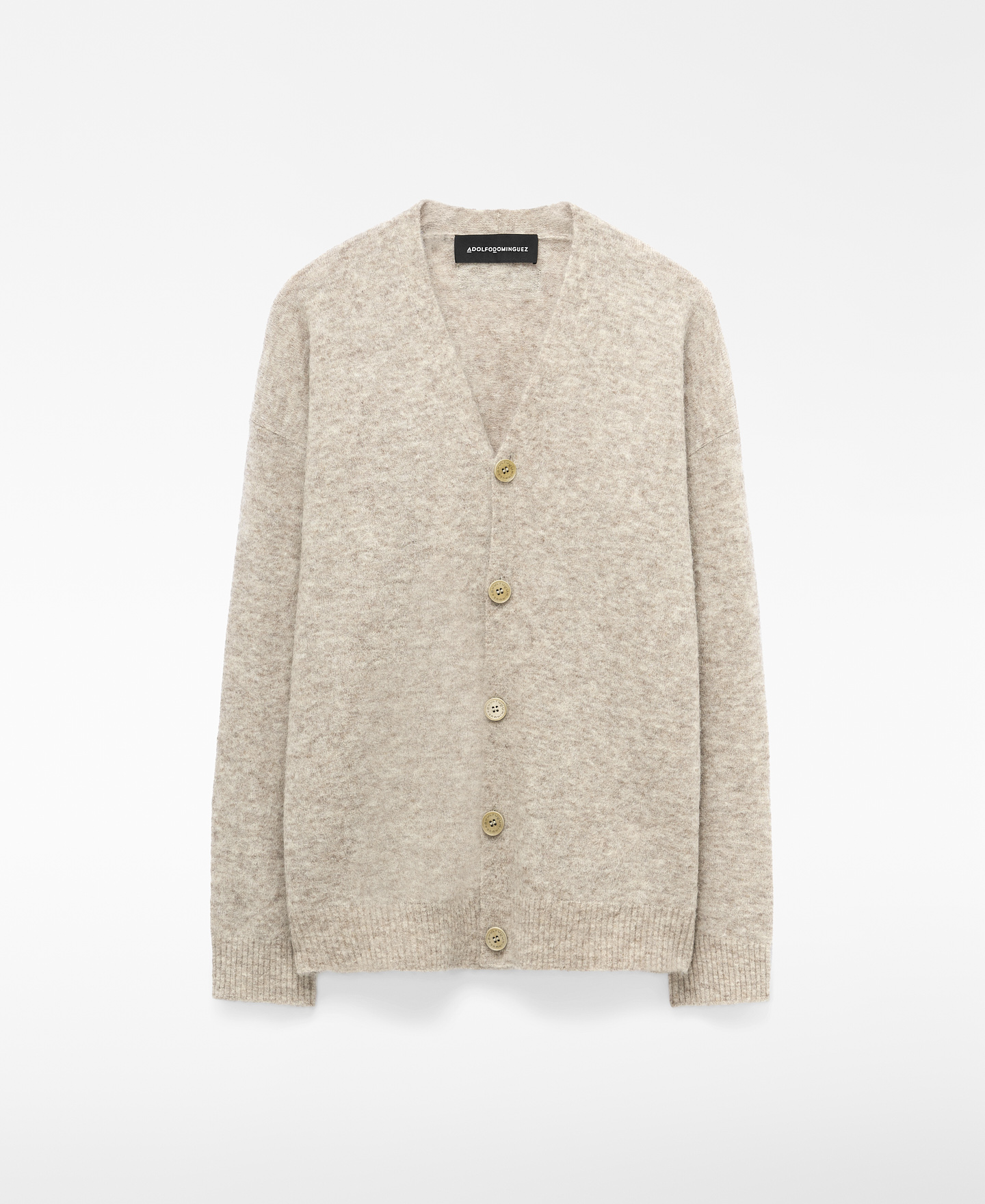 Alpaca blend knit cardigan image number 4