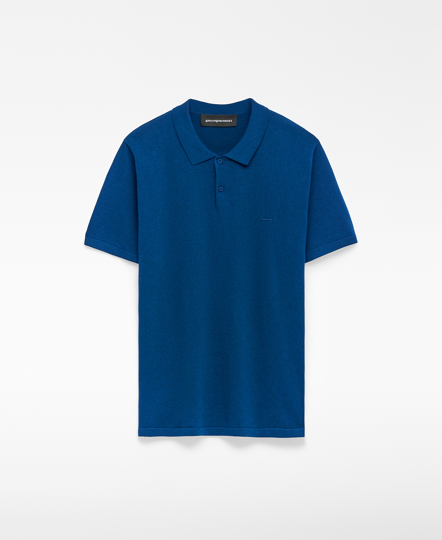 Regular fit heather polo shirt man image number 4