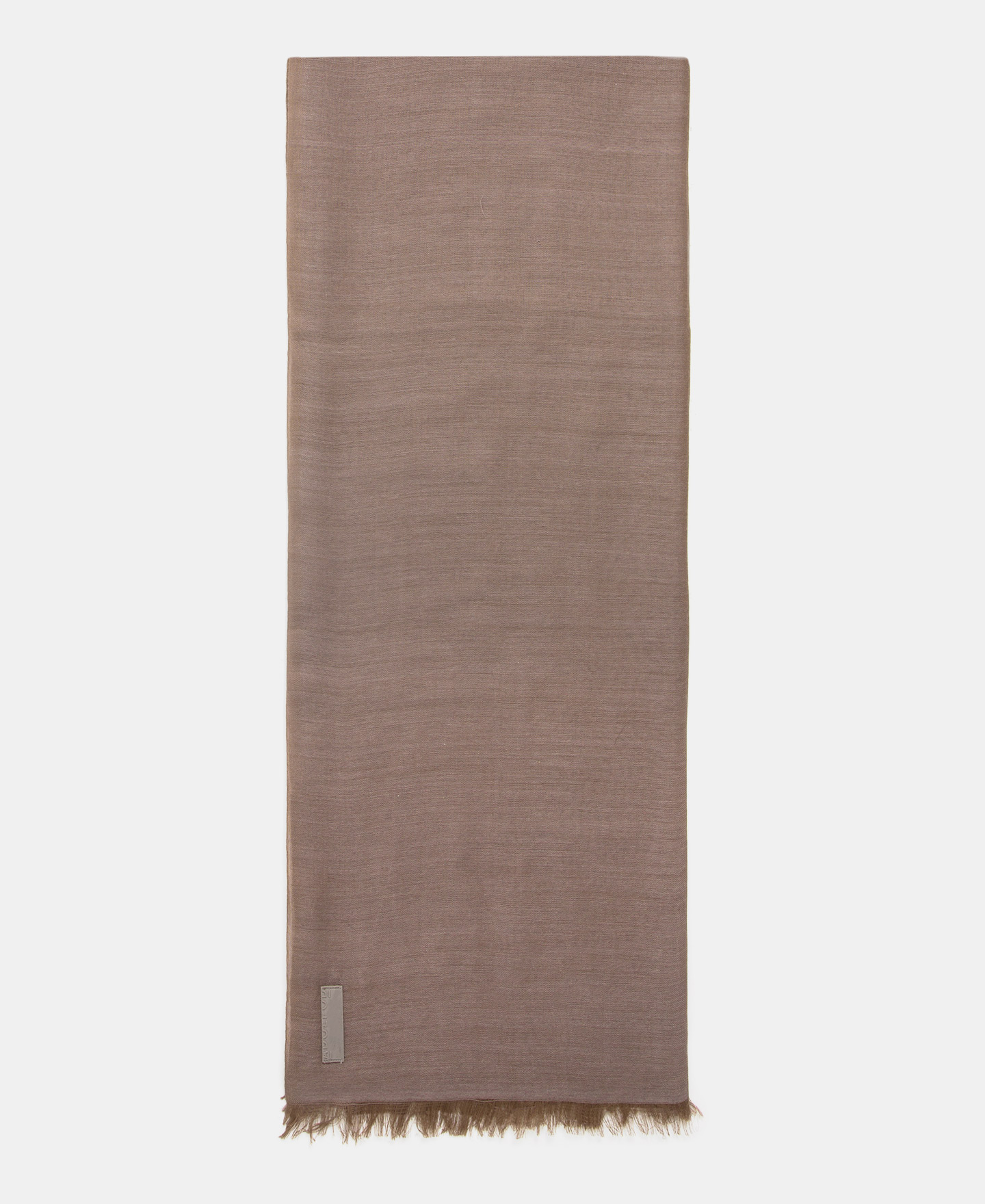 Plain shawl in modal and merino wool image number 0