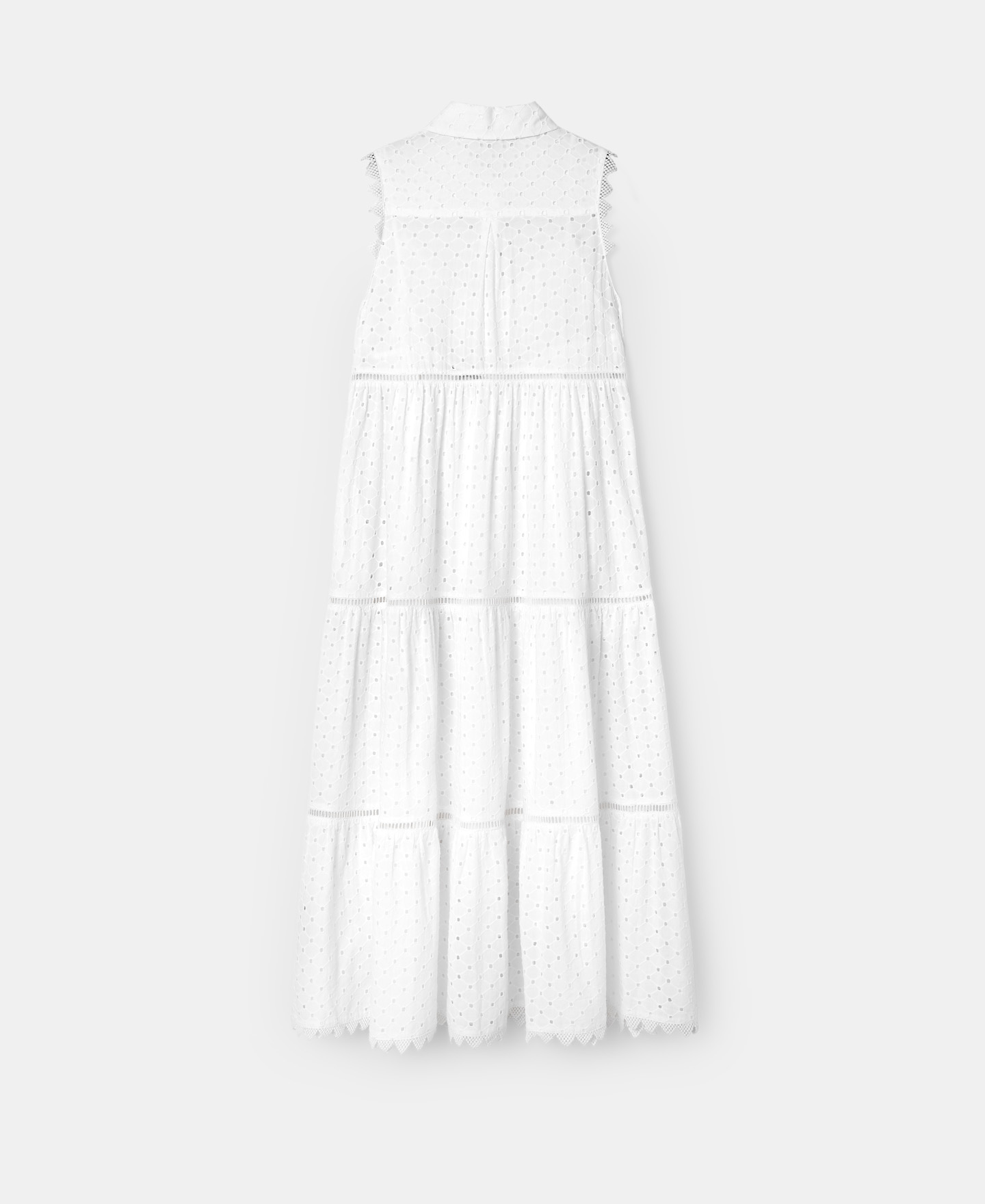 Midi dress white shirt collar image number 5
