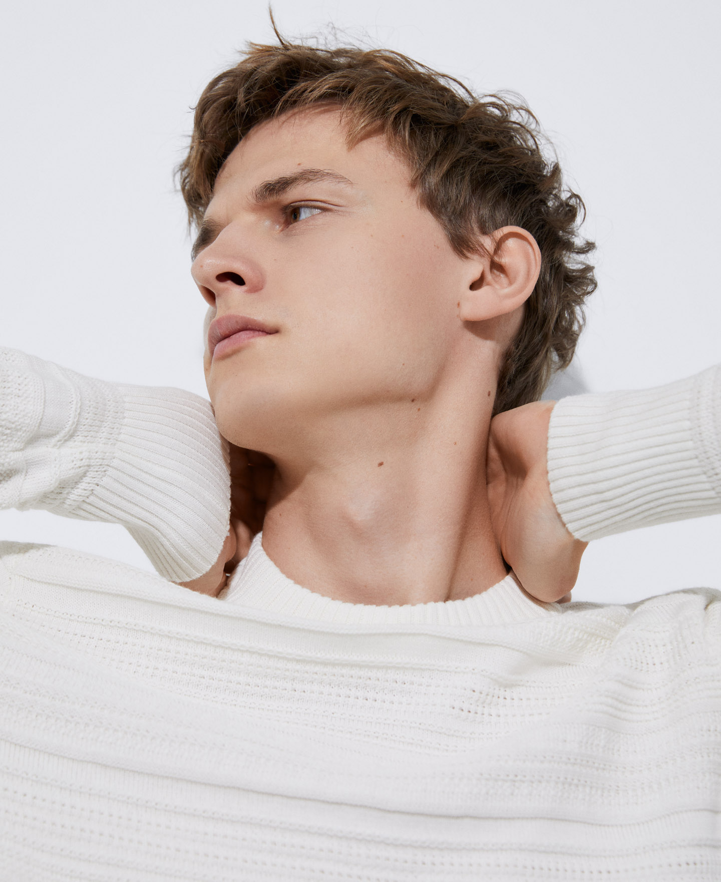 Responsible cotton structured sweater image number 3