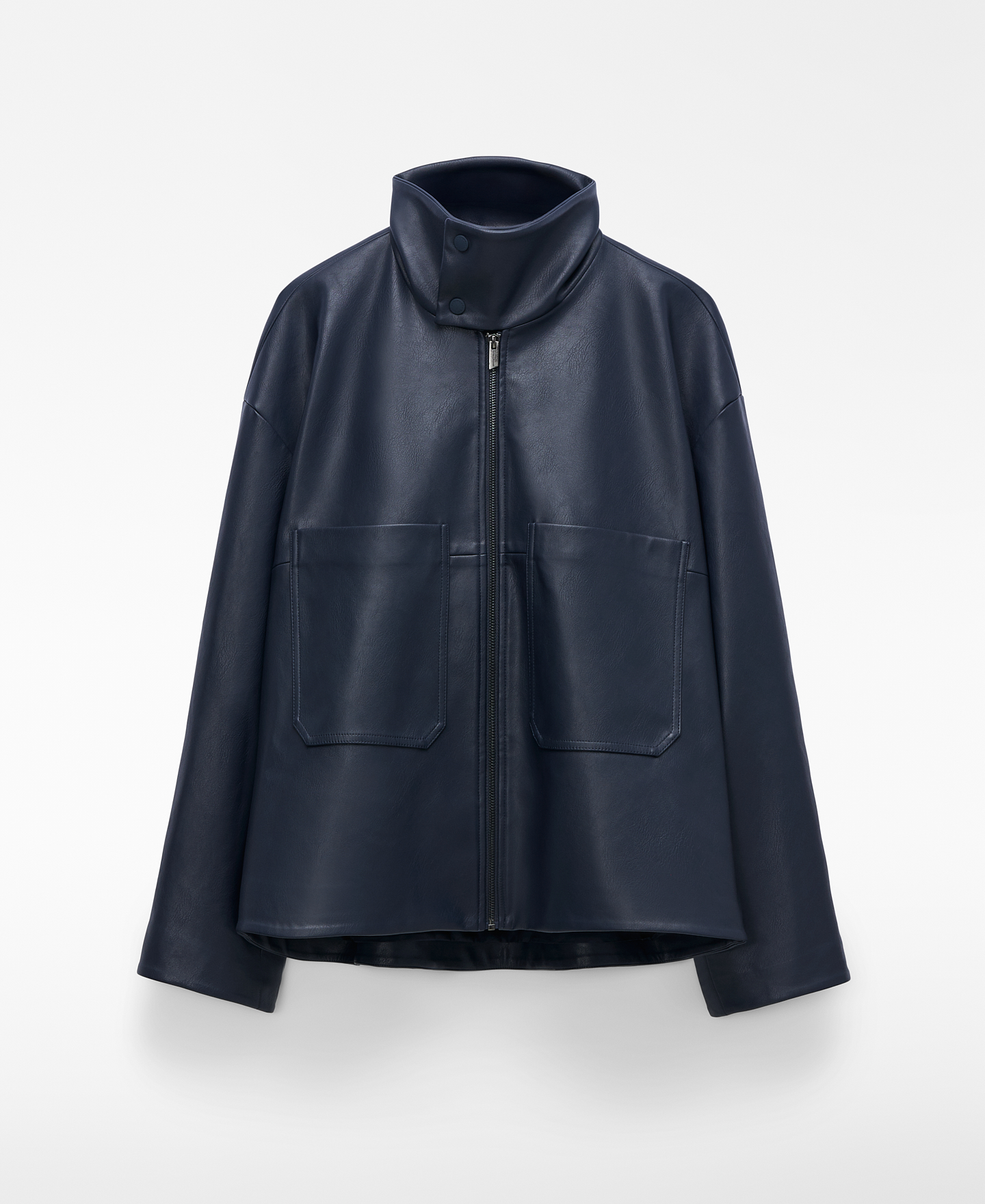 Leather-Non-Leather short jacket image number 6