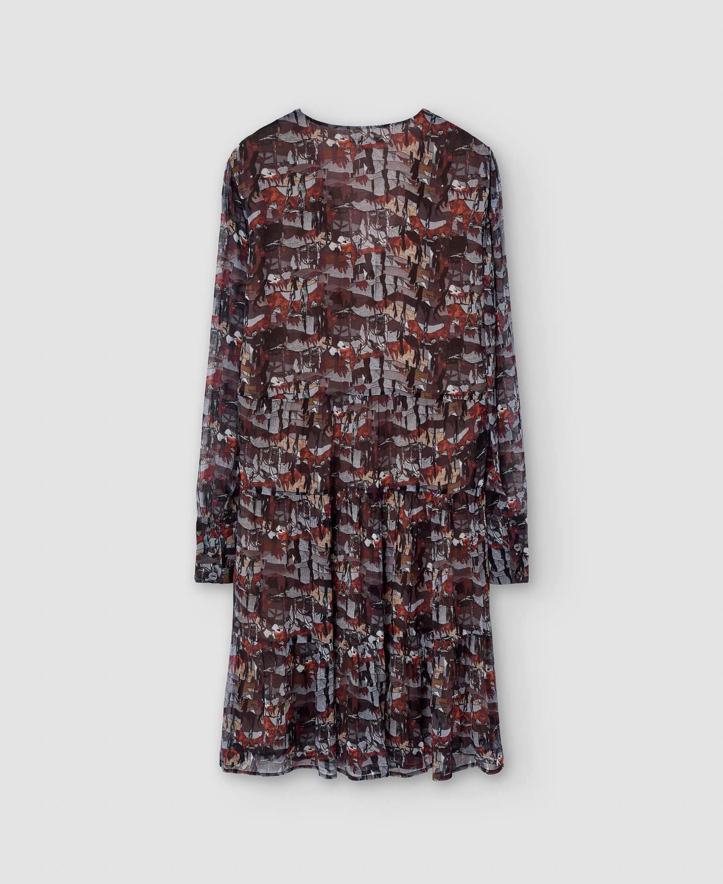 Short pleated printed dress image number 5