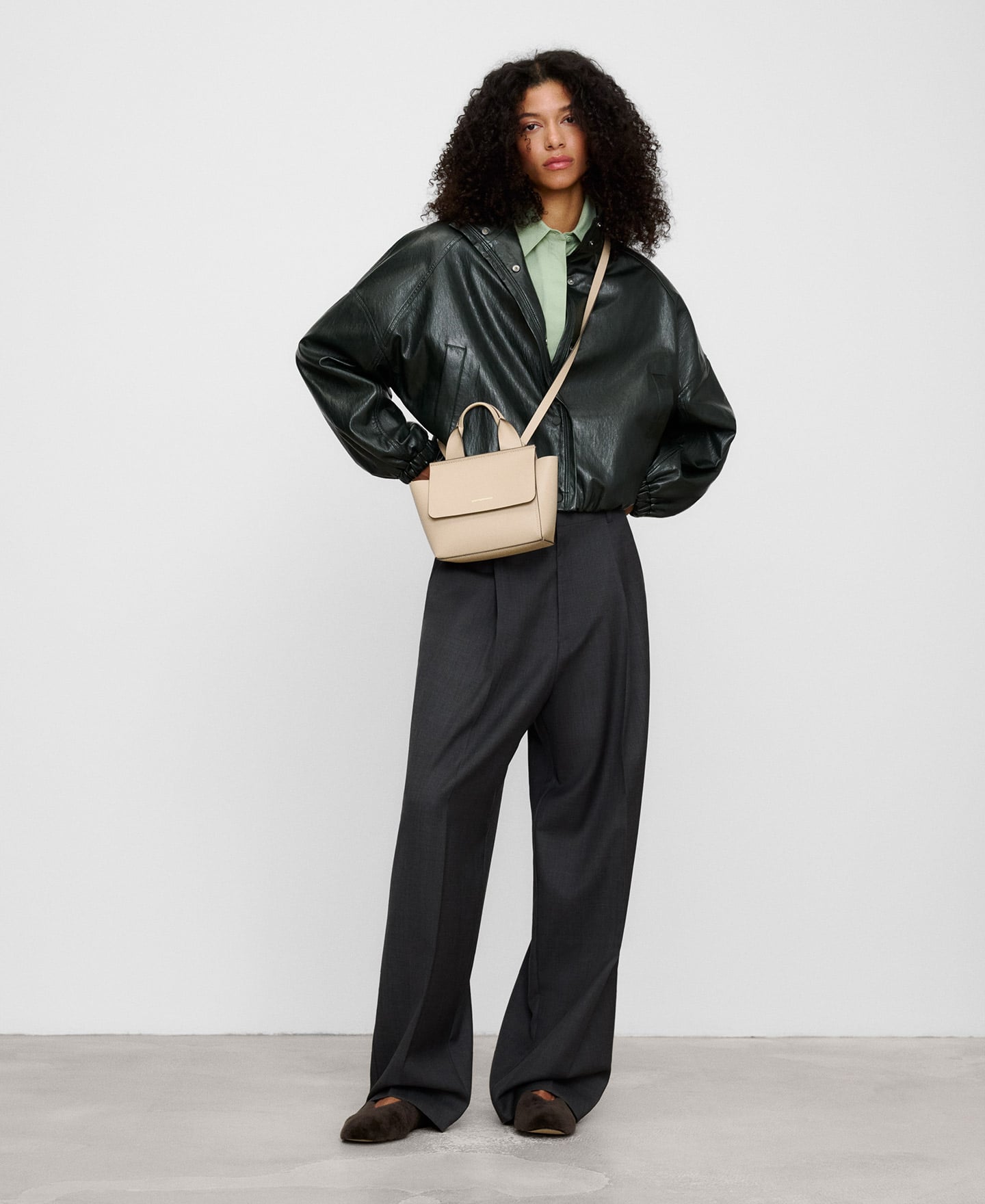Mica leather mini citybag image number 4