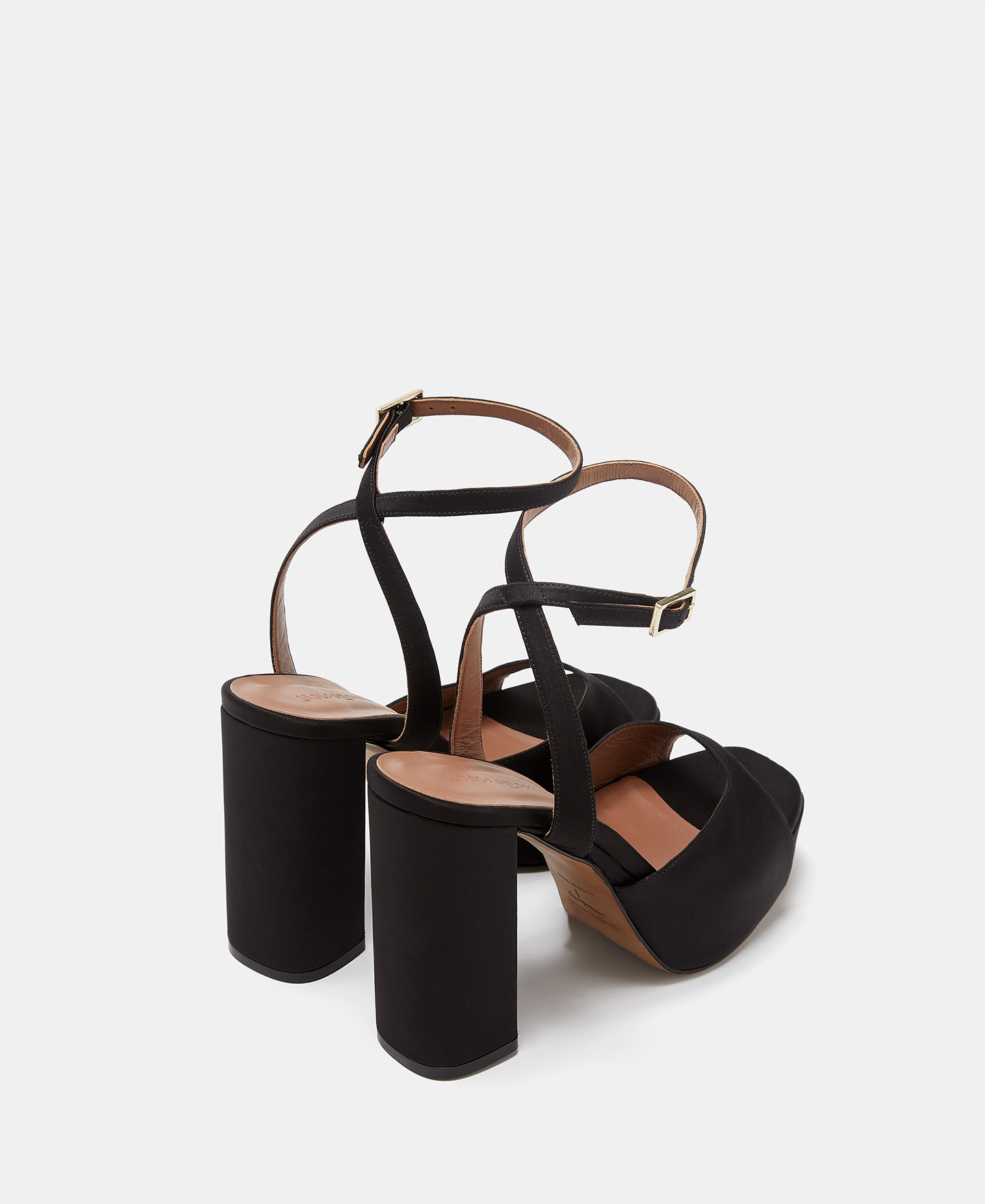 Satin platform sandal image number 2