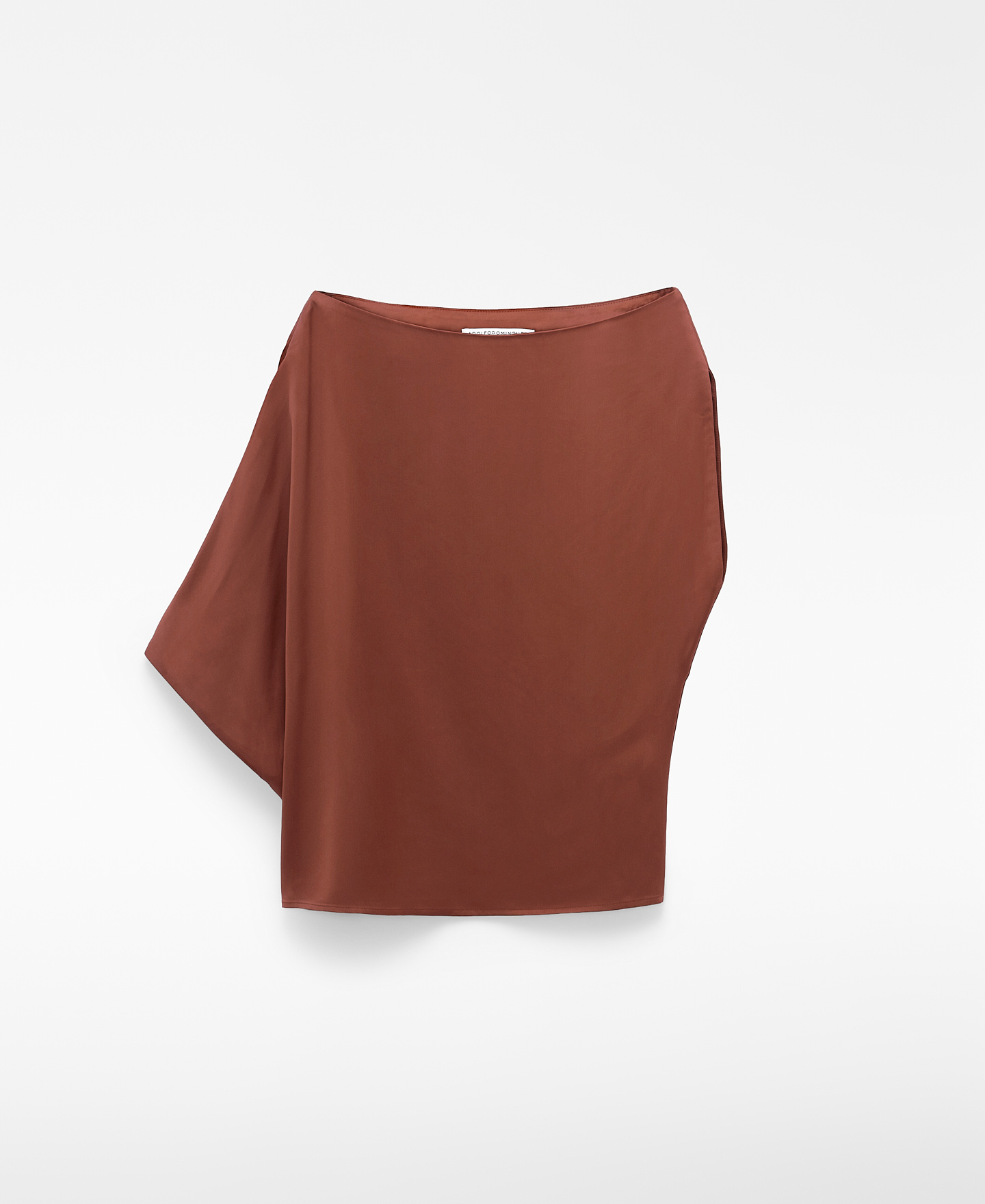 Boat neckline asymmetric top image number 6