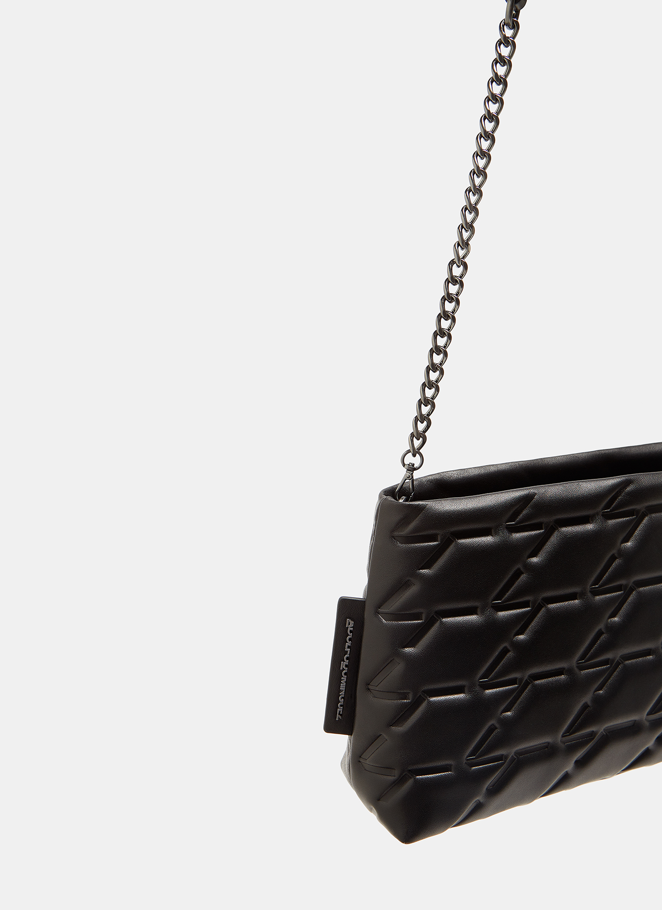 Quilted leather clutch image number 3