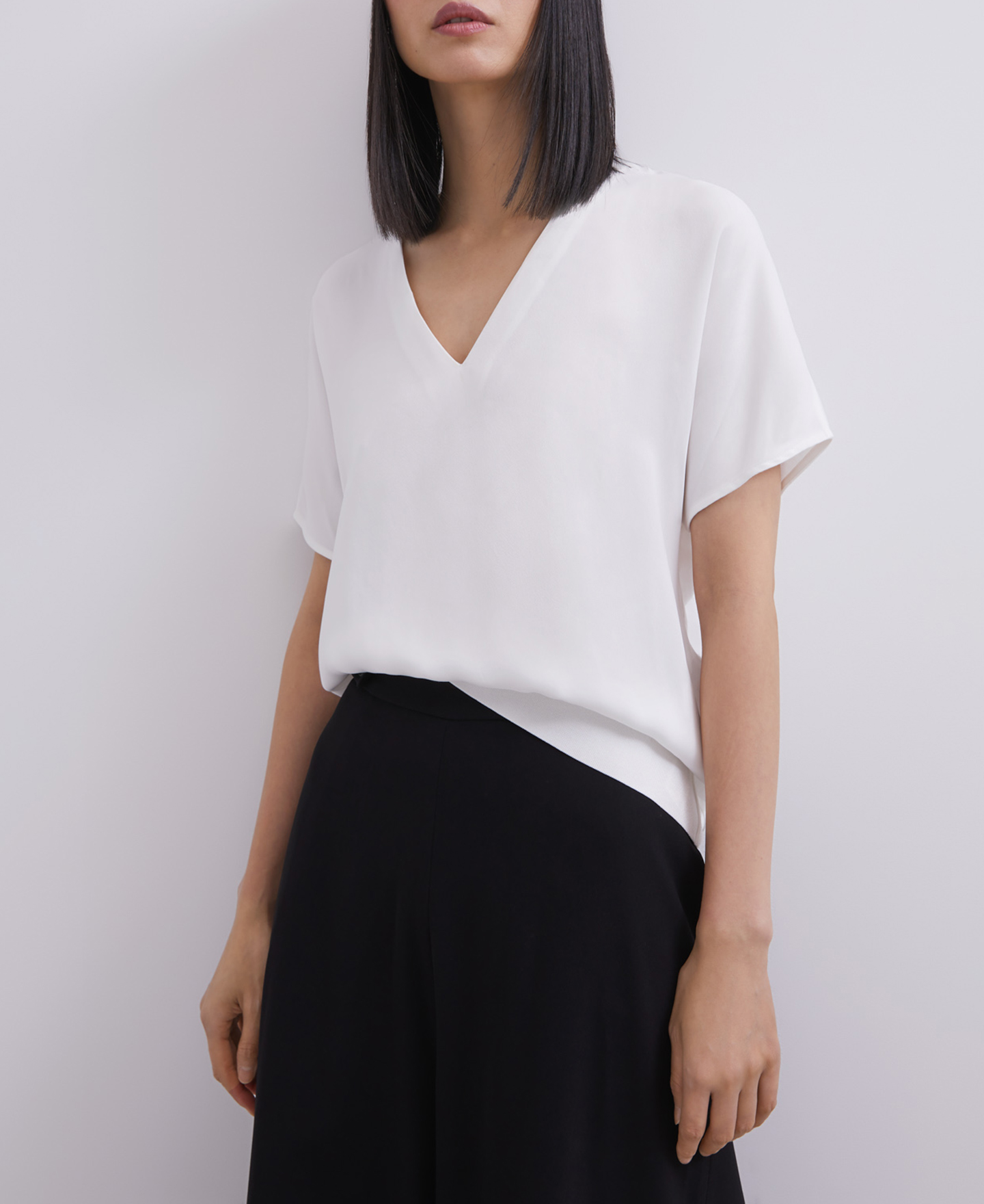 Combined cotton and viscose shirt image number 0