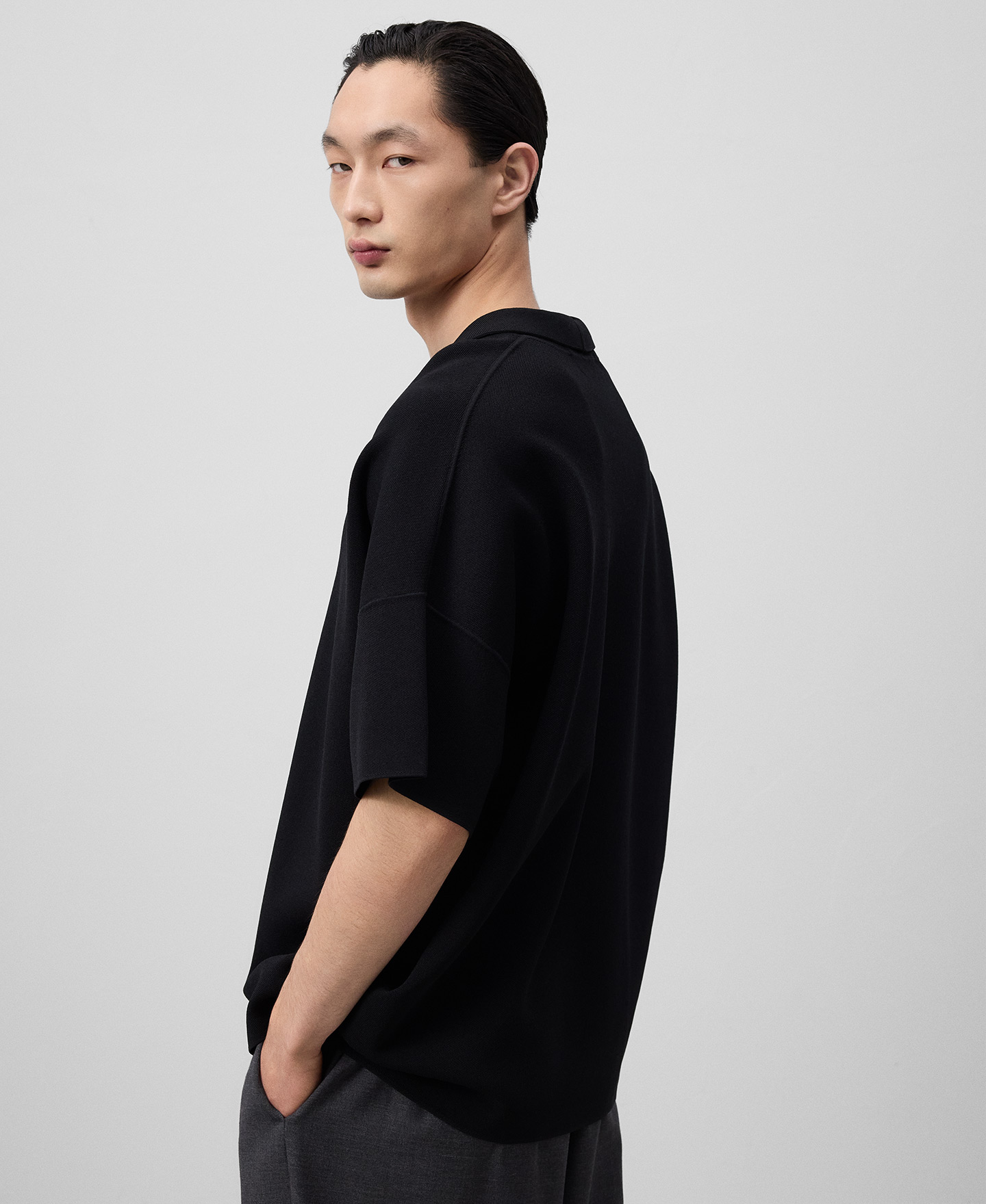 Polo oversize en punto hombre image number 2