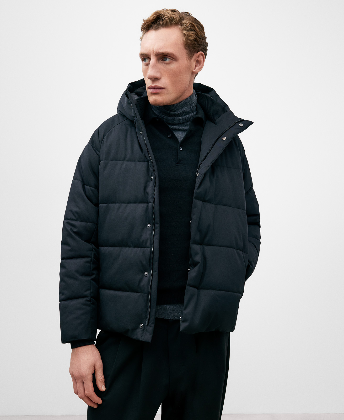 Mens black hotsell puffer parka