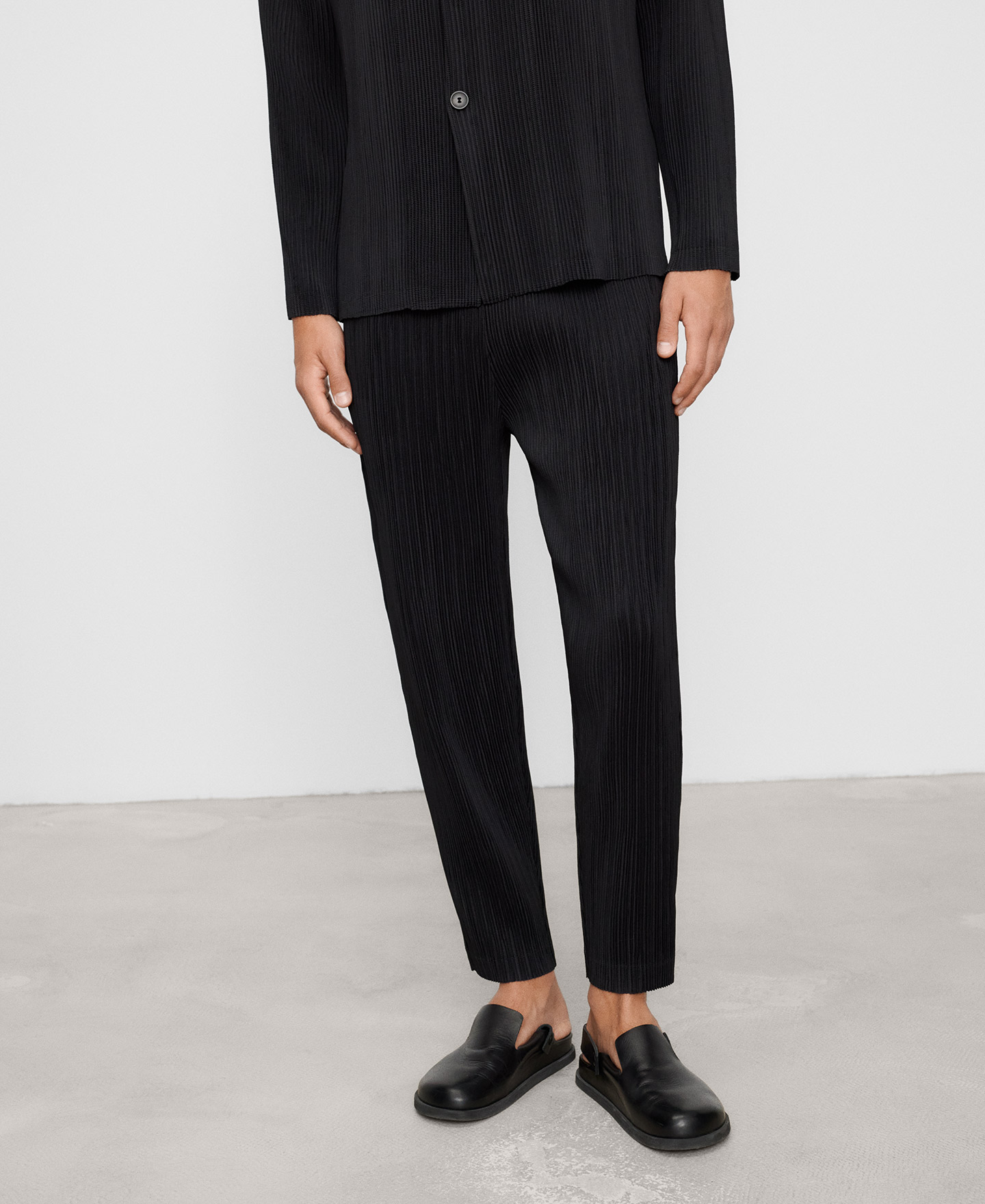 Pantalon crinkle barrel fit image number 0