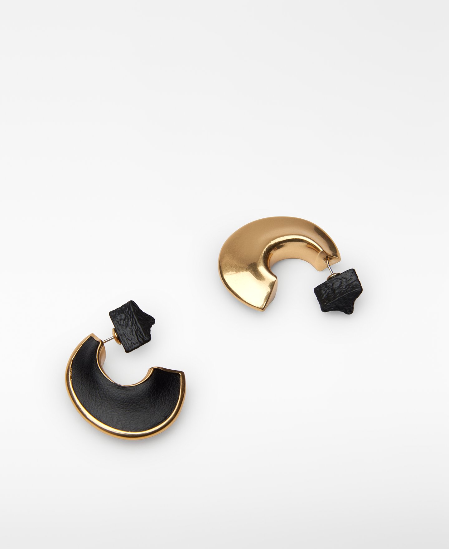 Two-tone metal hoops image number 2