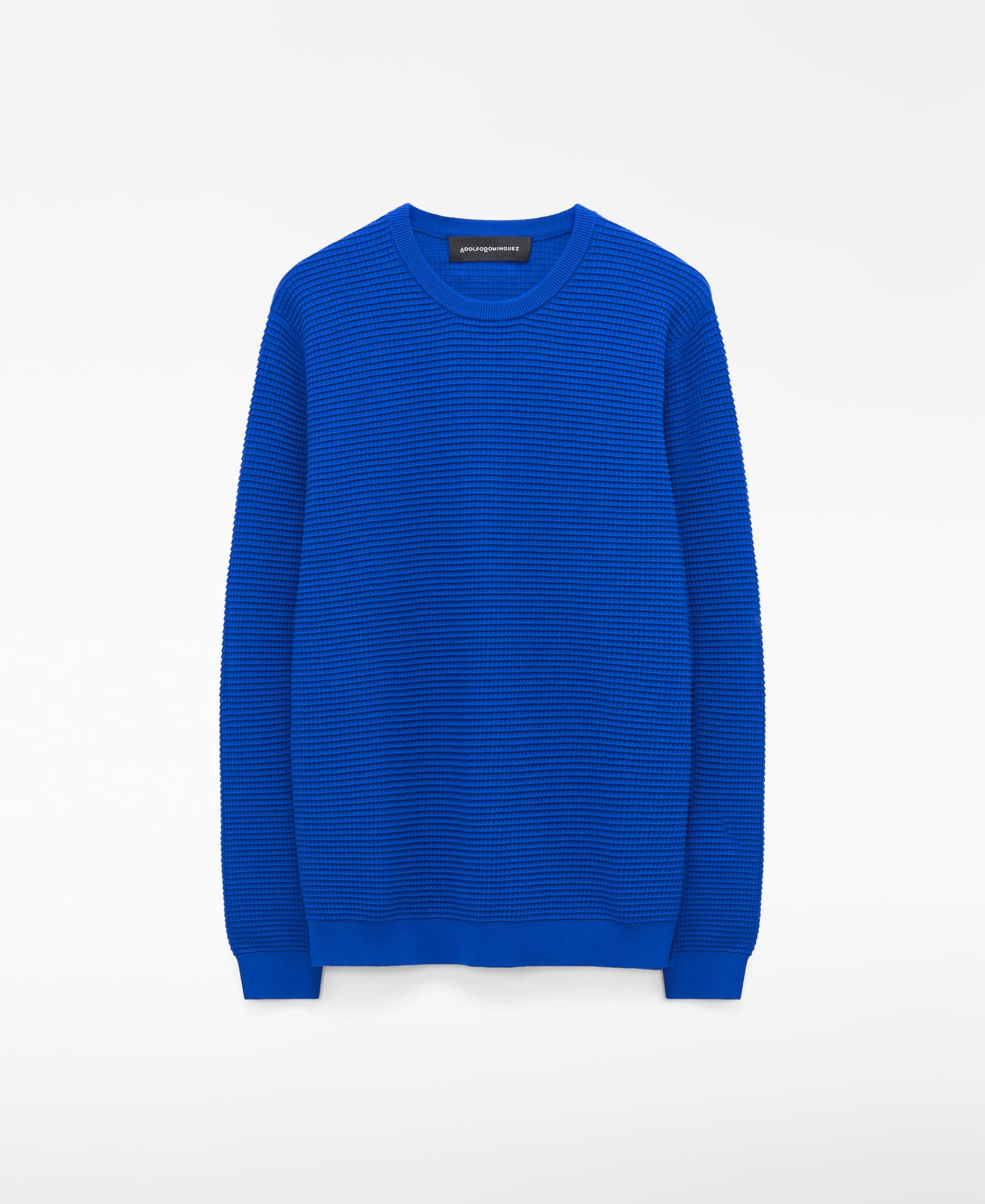 Organic cotton structured knit sweater image number 4