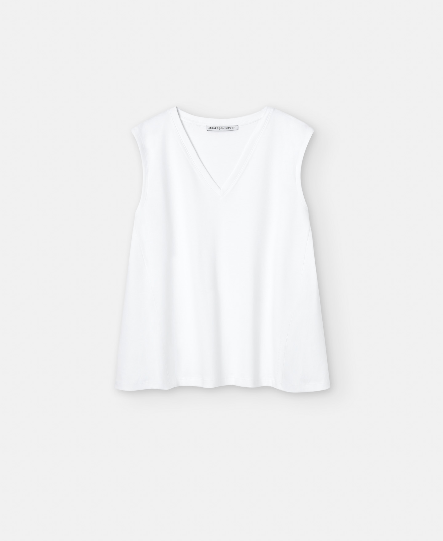 Armhole sleeve mercerised cotton T-shirt image number 4