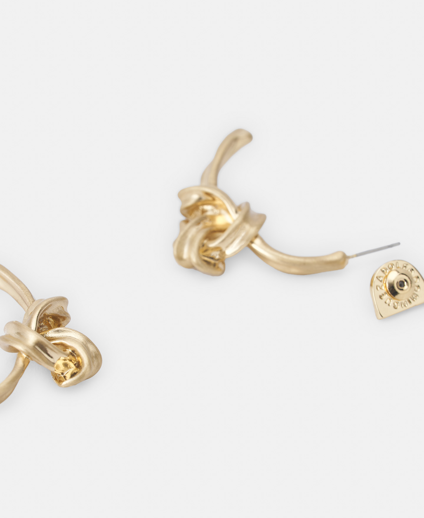 Shibari-inspired knot earrings image number 2