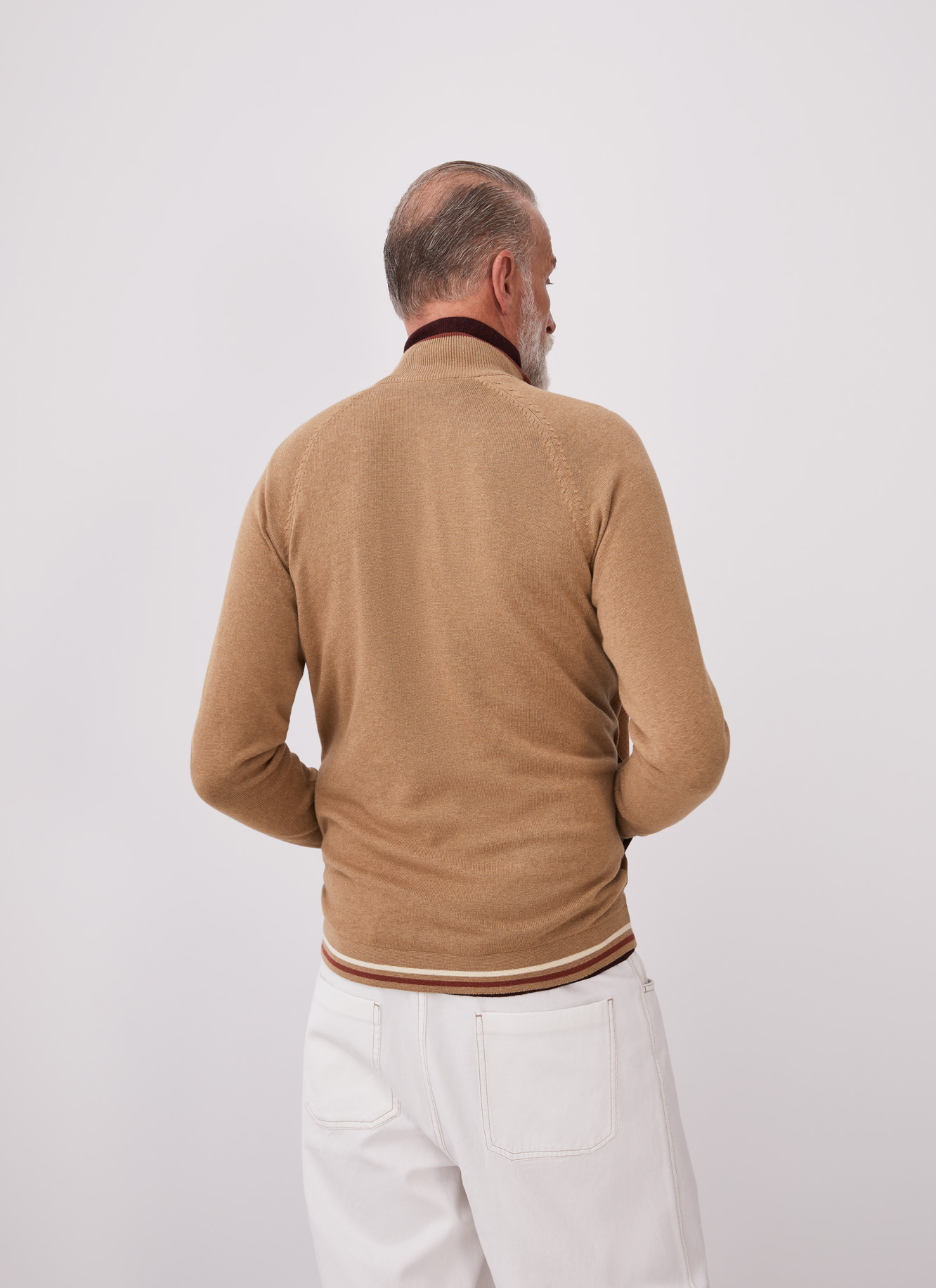 Cardigan with suedette front image number 2