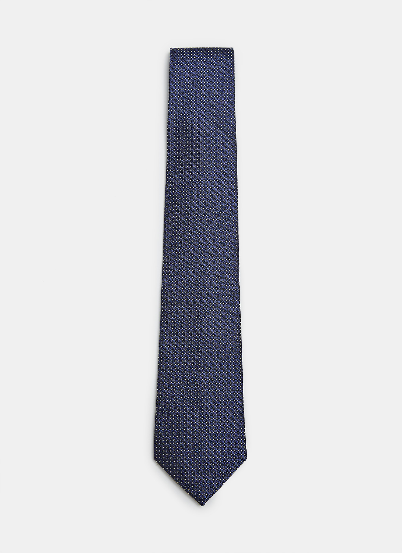 Corbata de seda y diseño pointillé image number 0