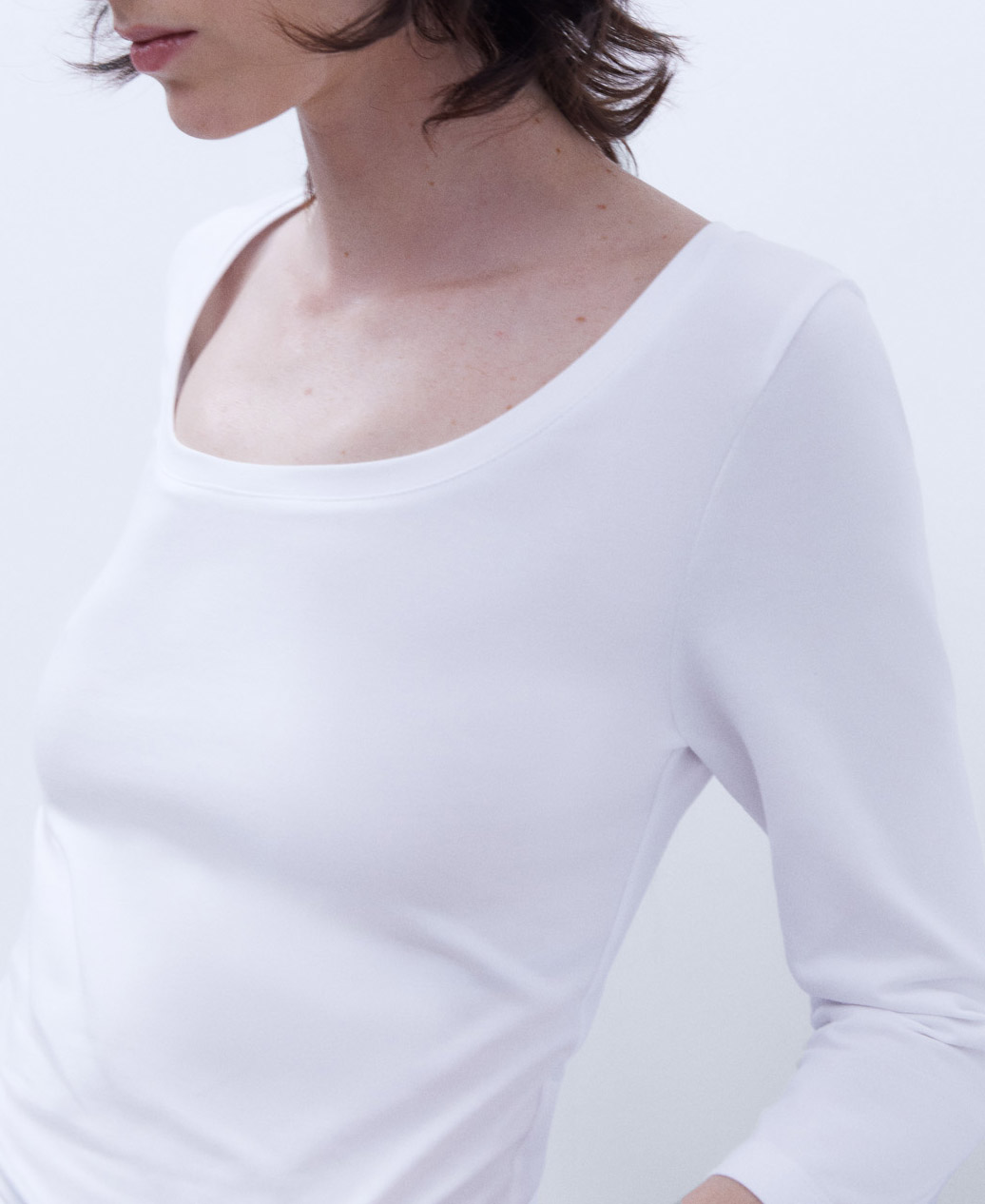 Long sleeve fluid t-shirt image number 3
