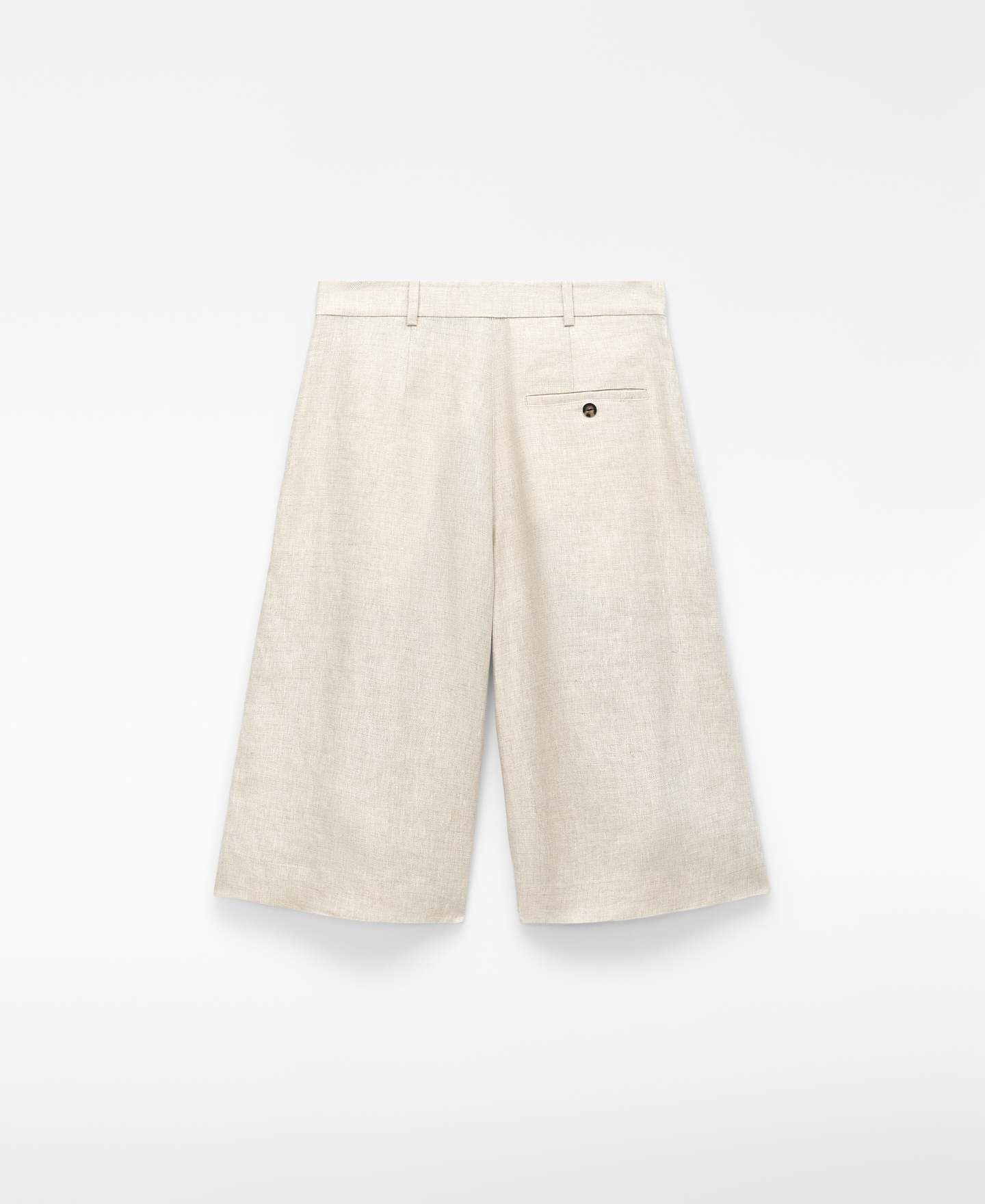 Bermuda doble pinza lino europeo image number 5