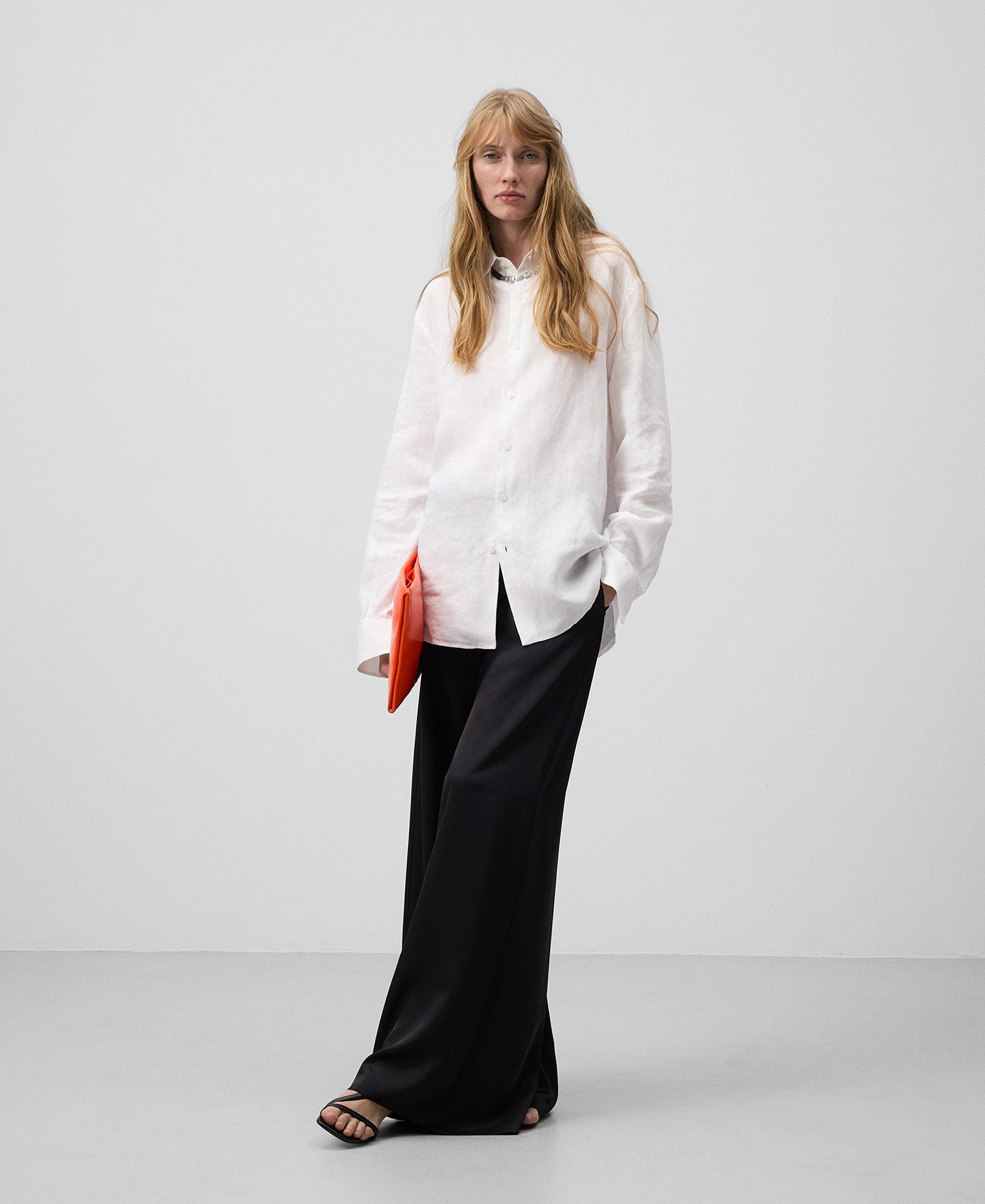 Pantalon palazzo noir pour femme image number 1