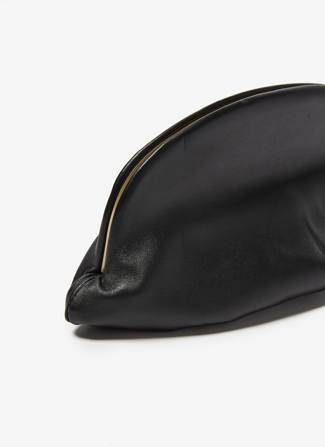 Nappa leather clutch image number 1
