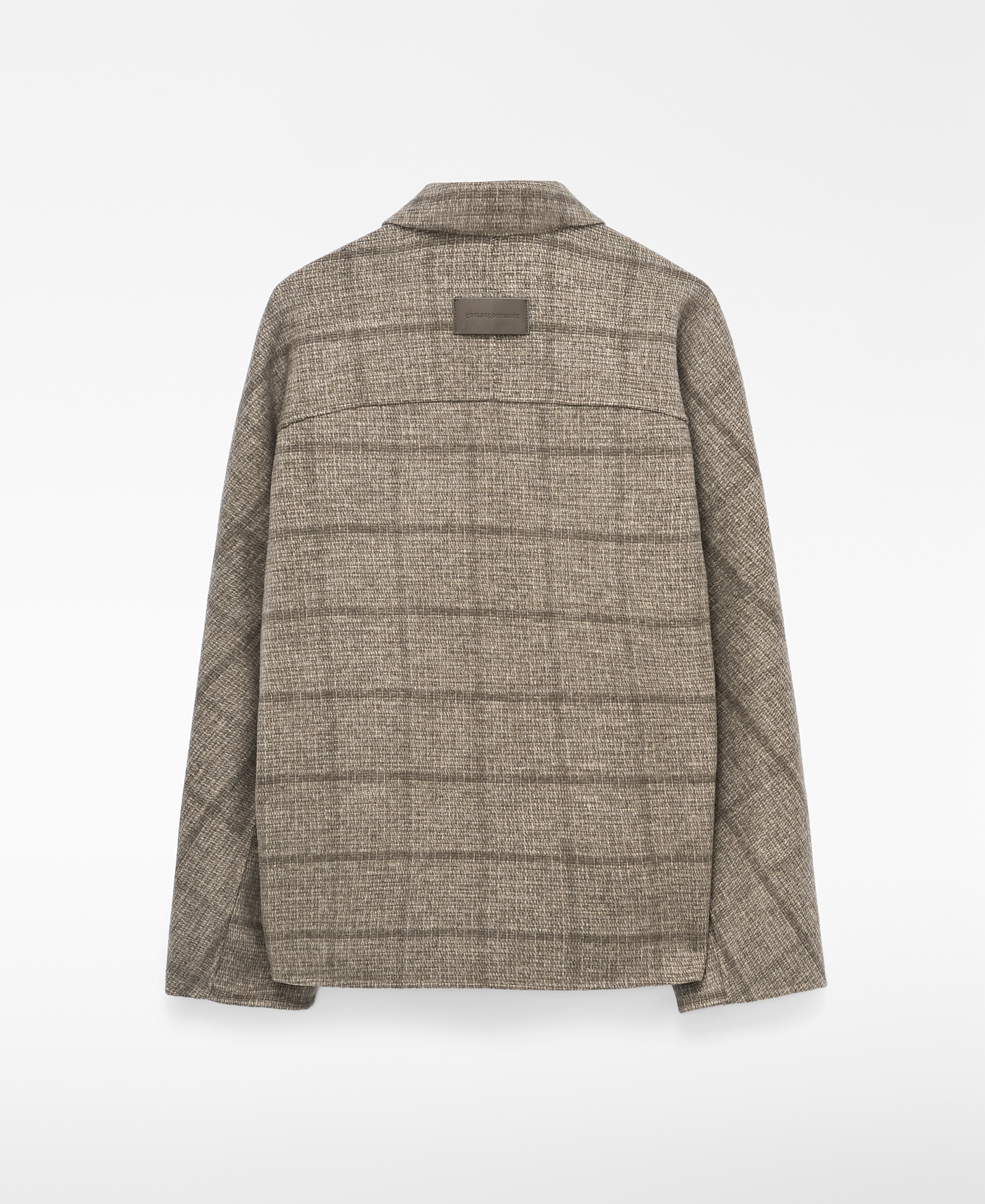 Wool blend double-faced checkered jacket image number 5