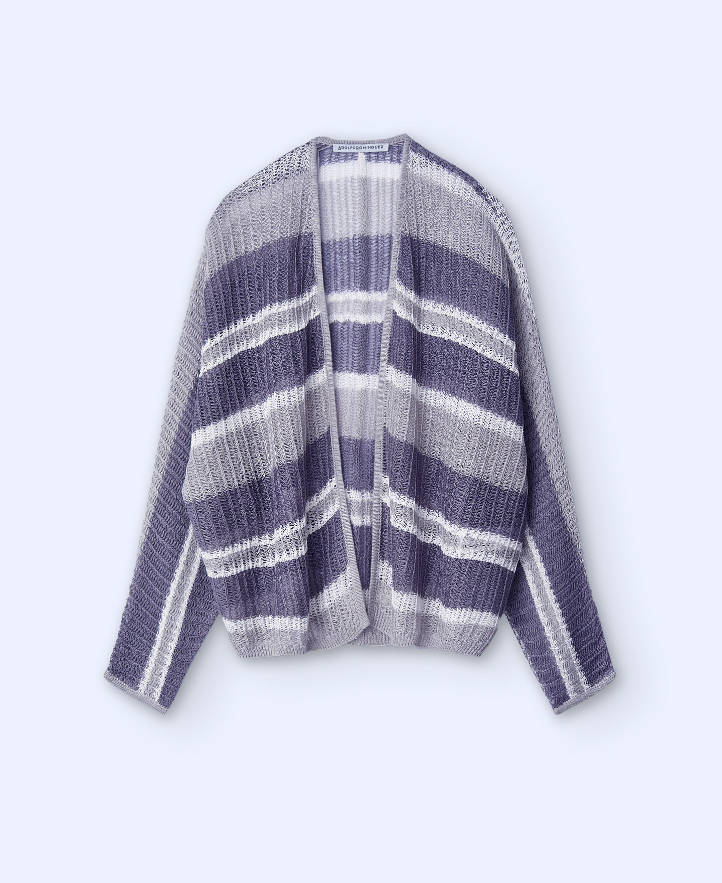 Lace knit linen cardigan image number 4