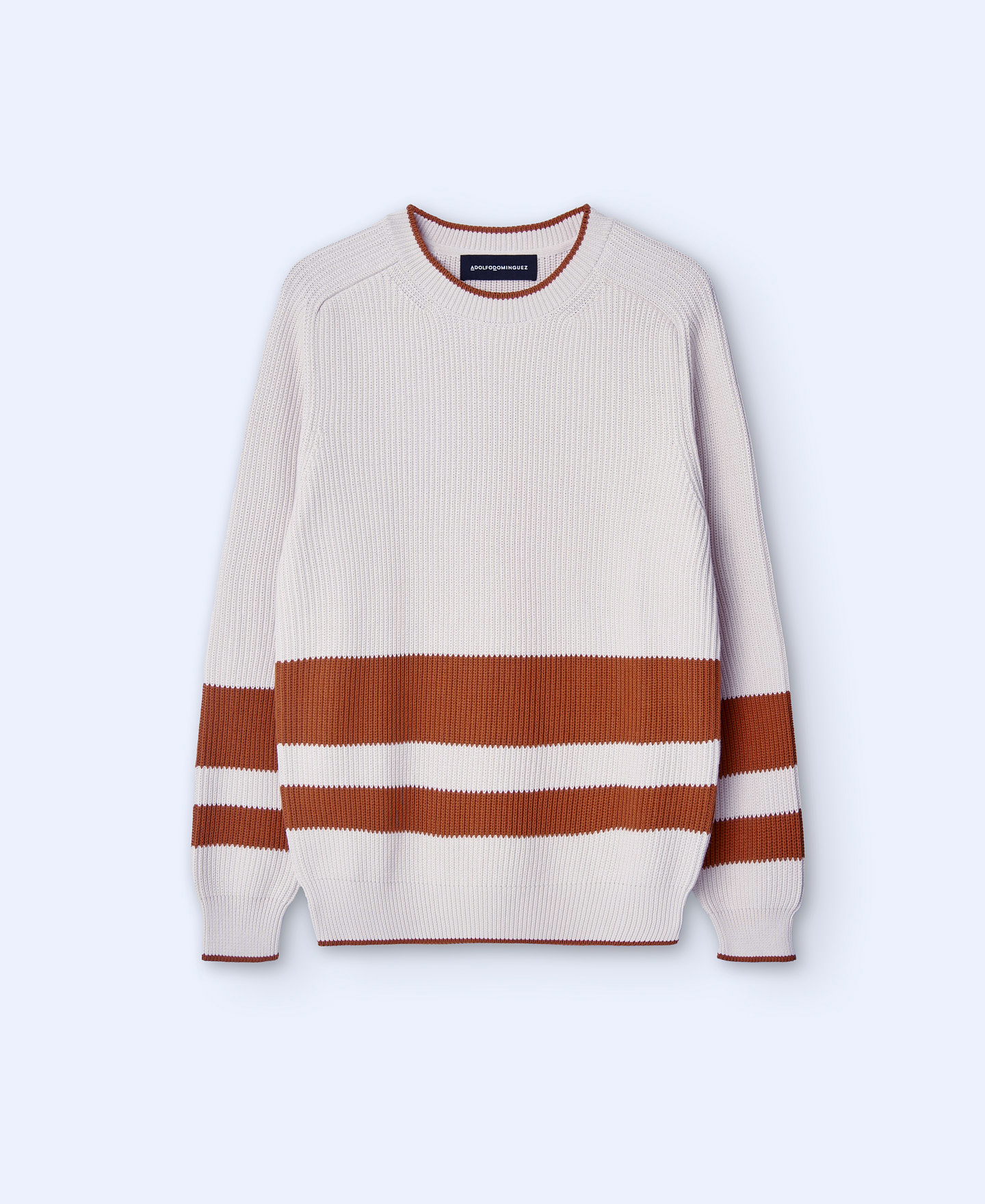 Cotton round neck sweater image number 6