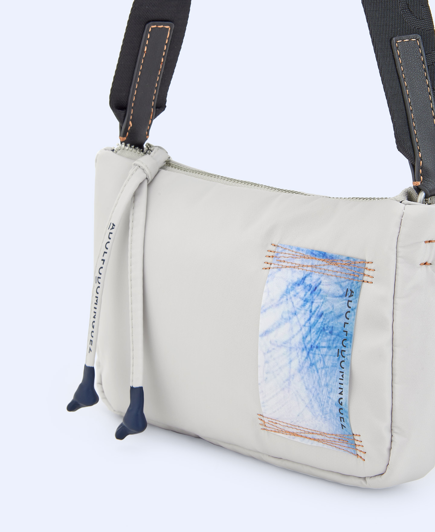 Padded fabric small shoulder bag image number 3