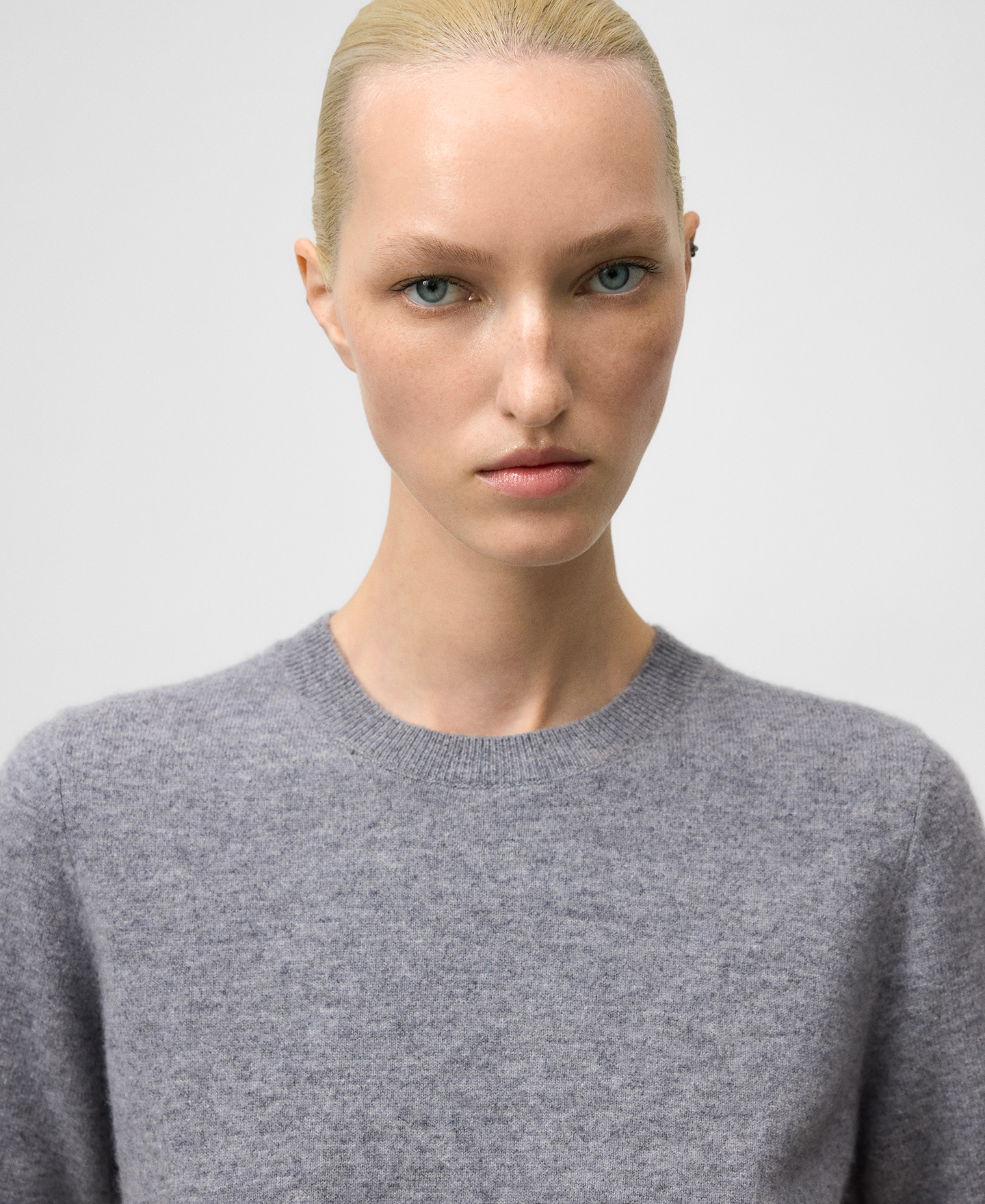 Wool short sleeve sweater woman image number 3