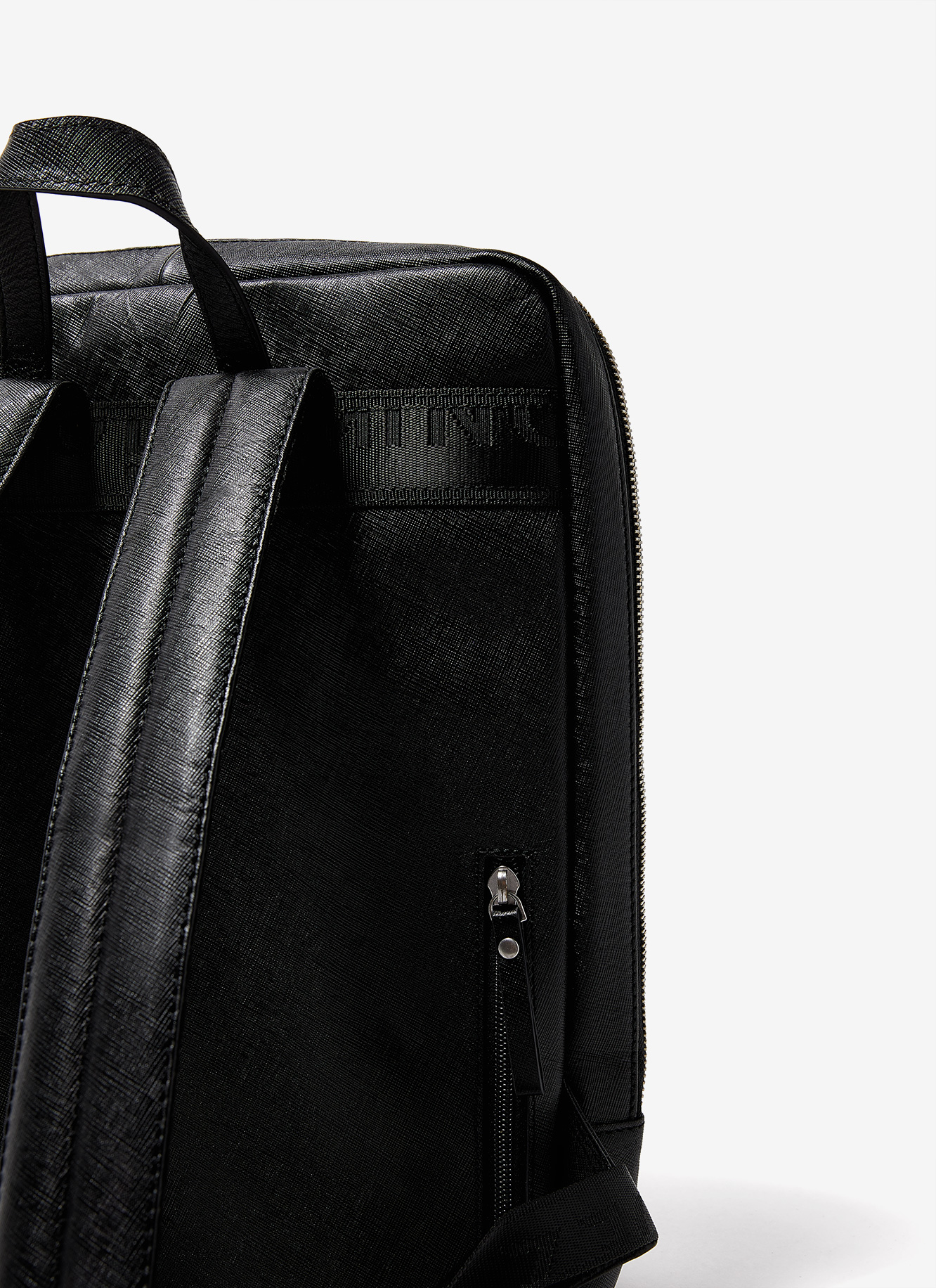 Saffiano leather backpack image number 2