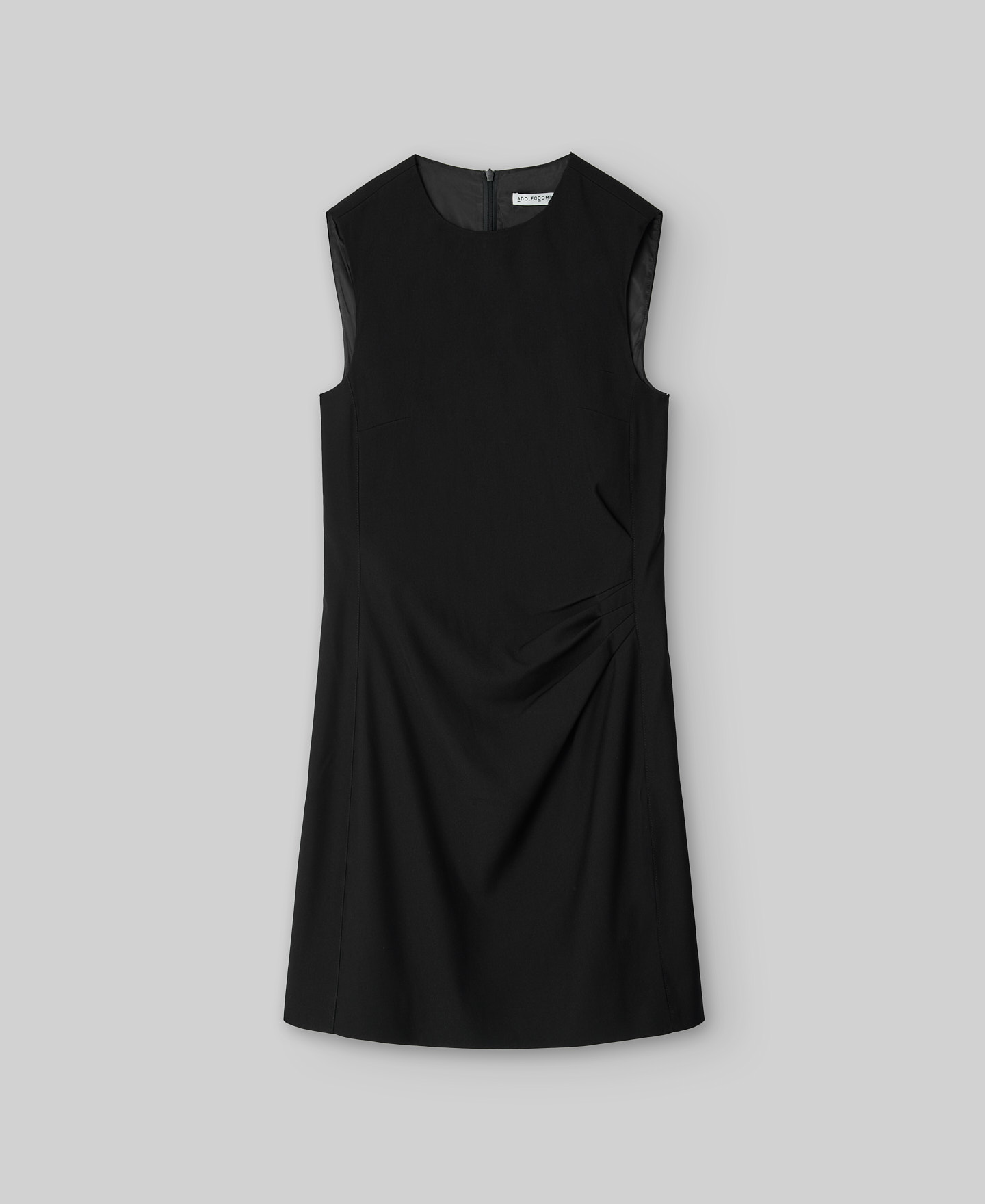 Vestido entallado negro mujer image number 4