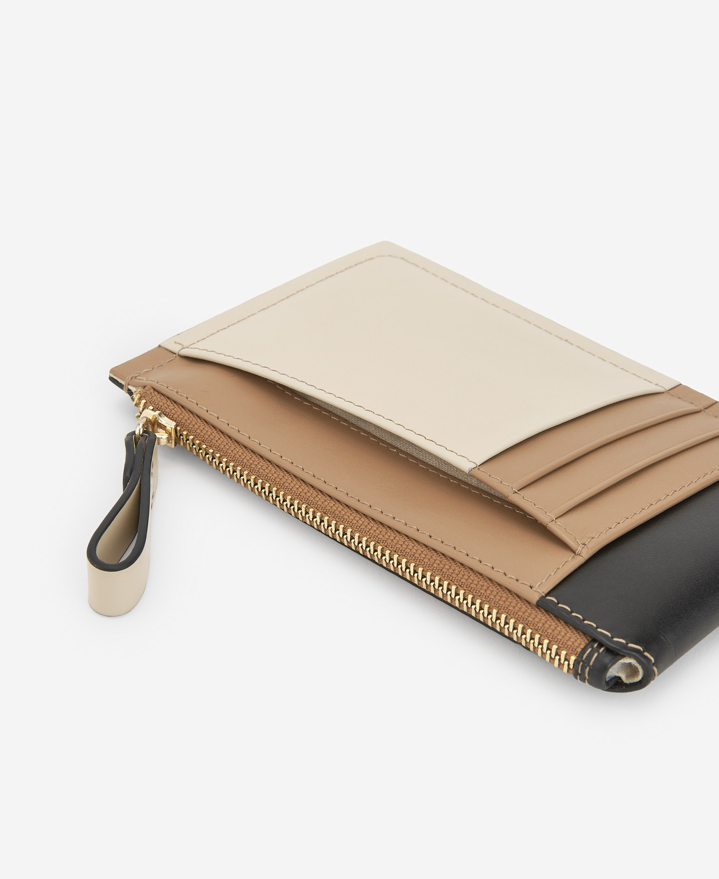 Cartera tricolor en piel responsable image number 1
