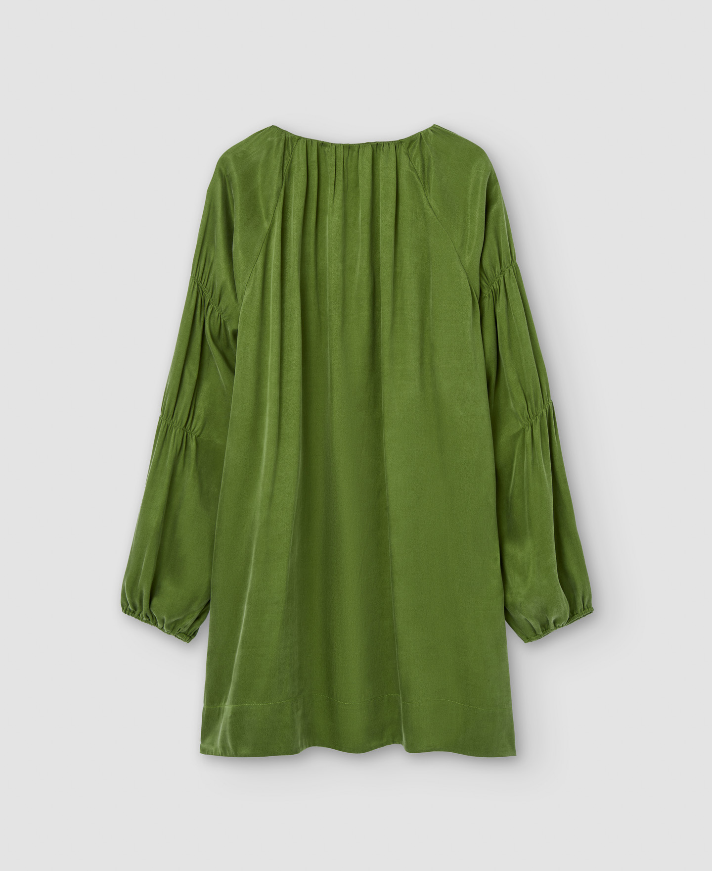 Cupro v-neckline blouse image number 5