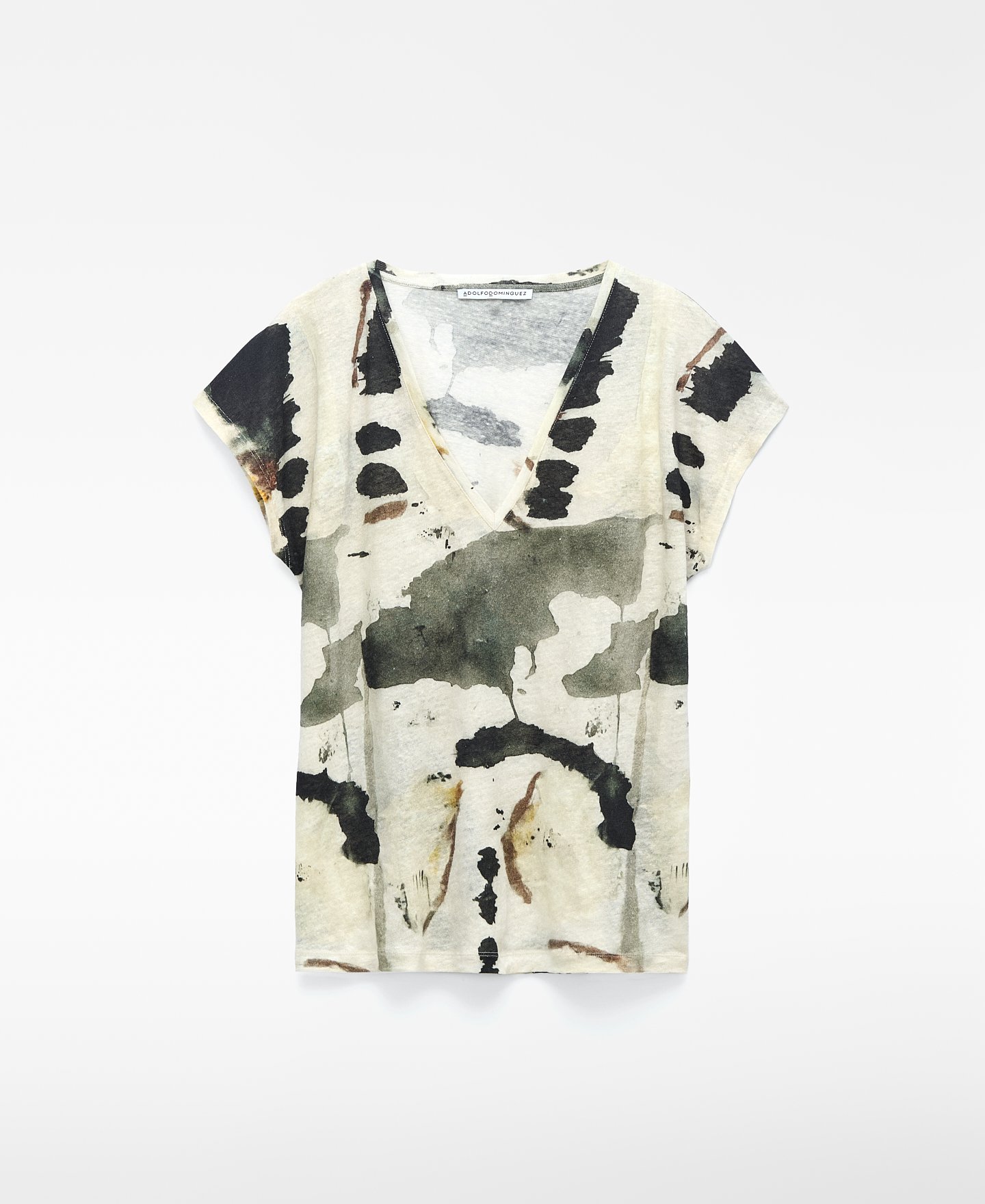 Camiseta estampada lino europeo image number 4