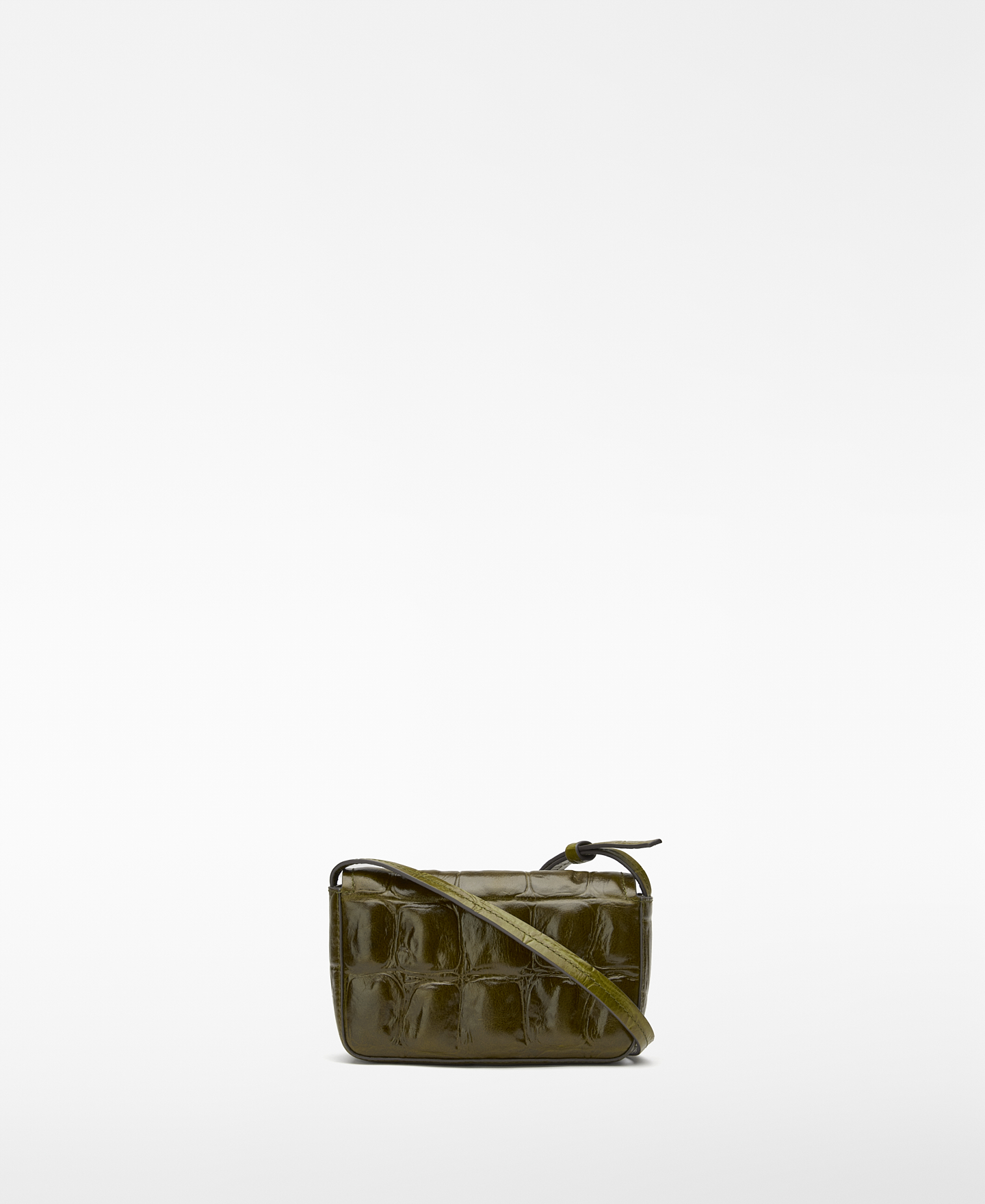 Mica croc-effect mini crossbody image number 1