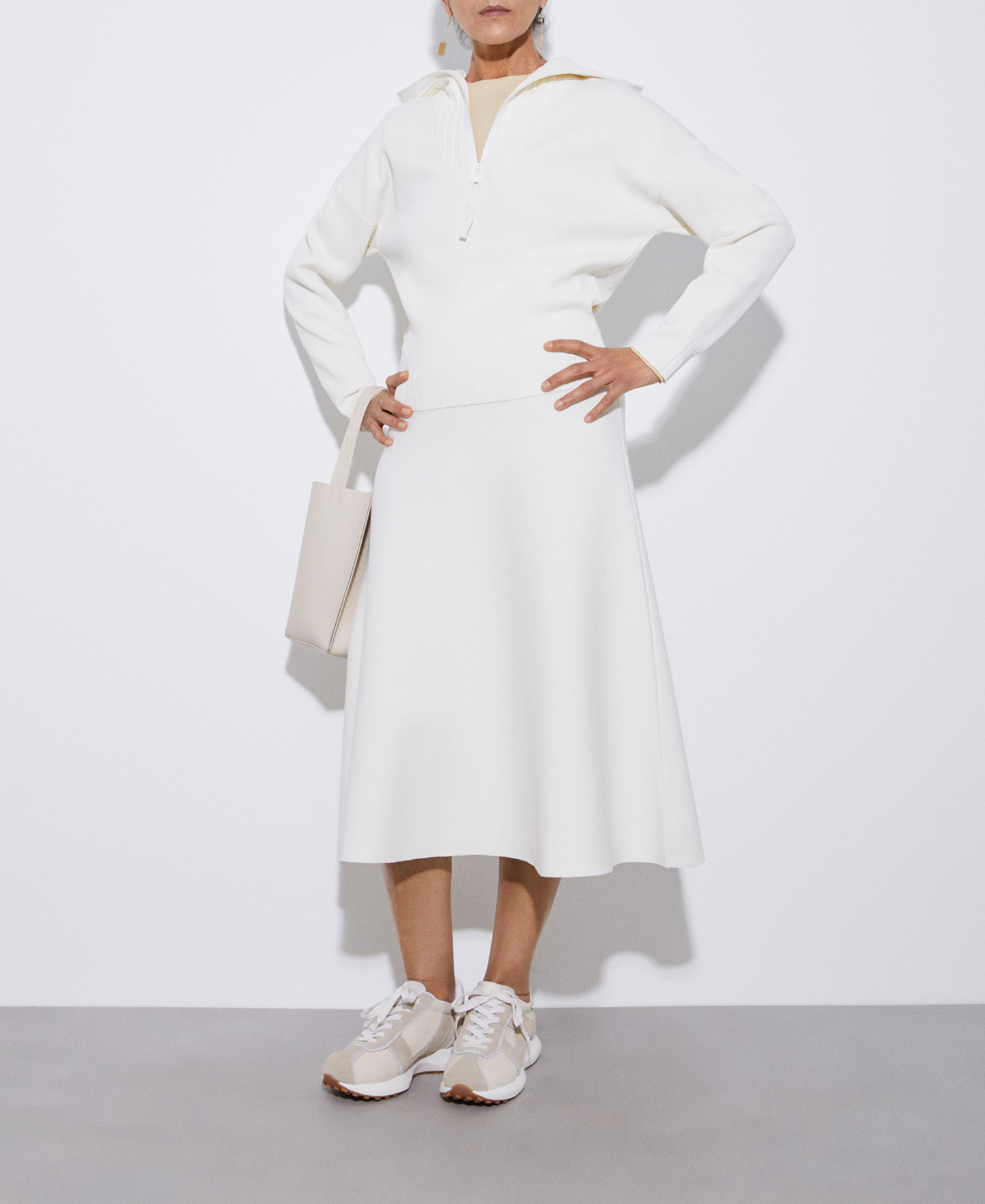 Viscose and recycled nylon sweater image number 1