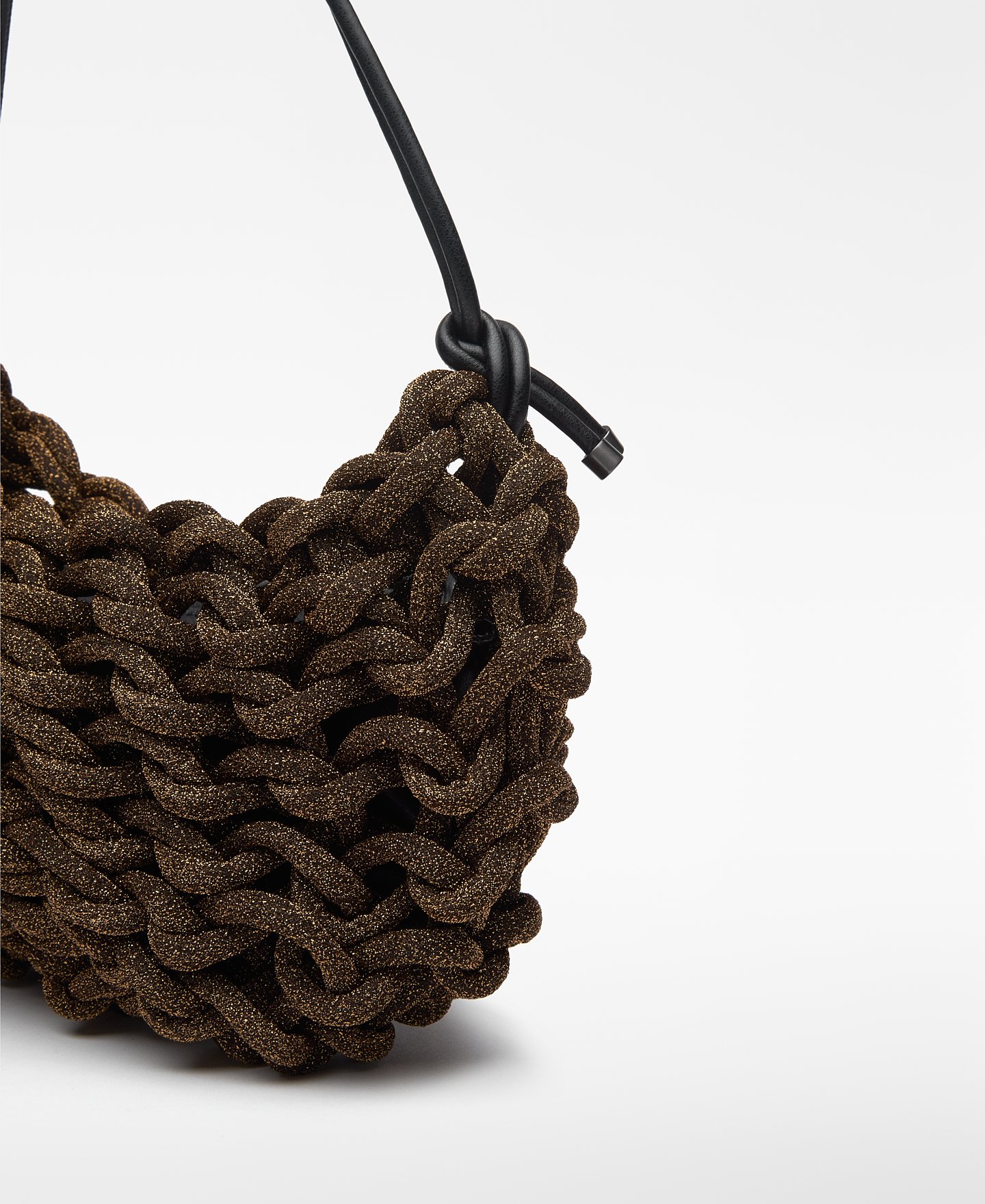 Bolso cóctel tubulares trenzados mujer image number 2