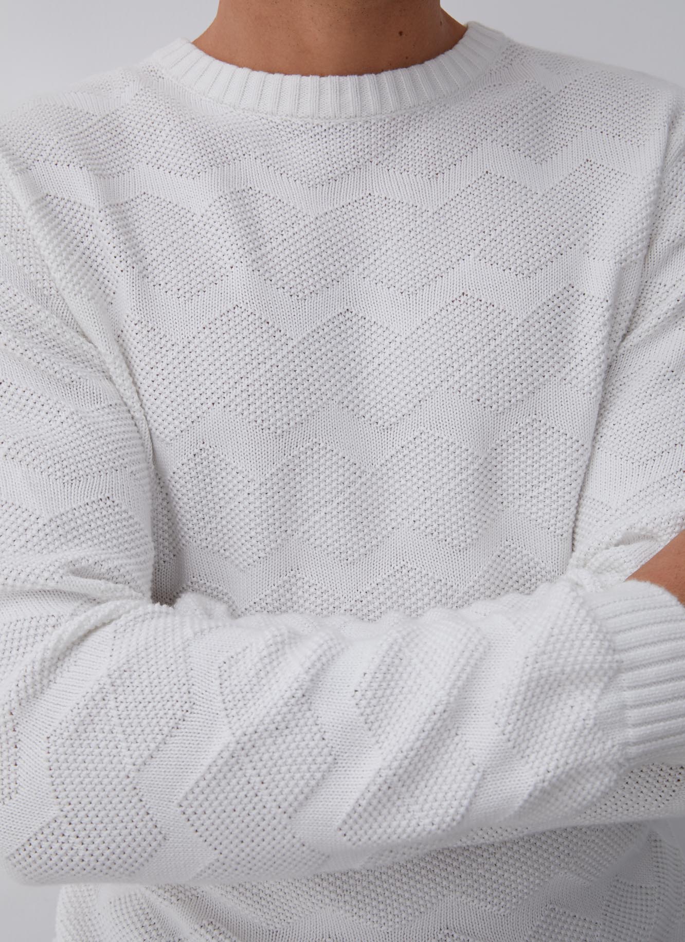 Jersey de textura en algodón orgánico image number 2