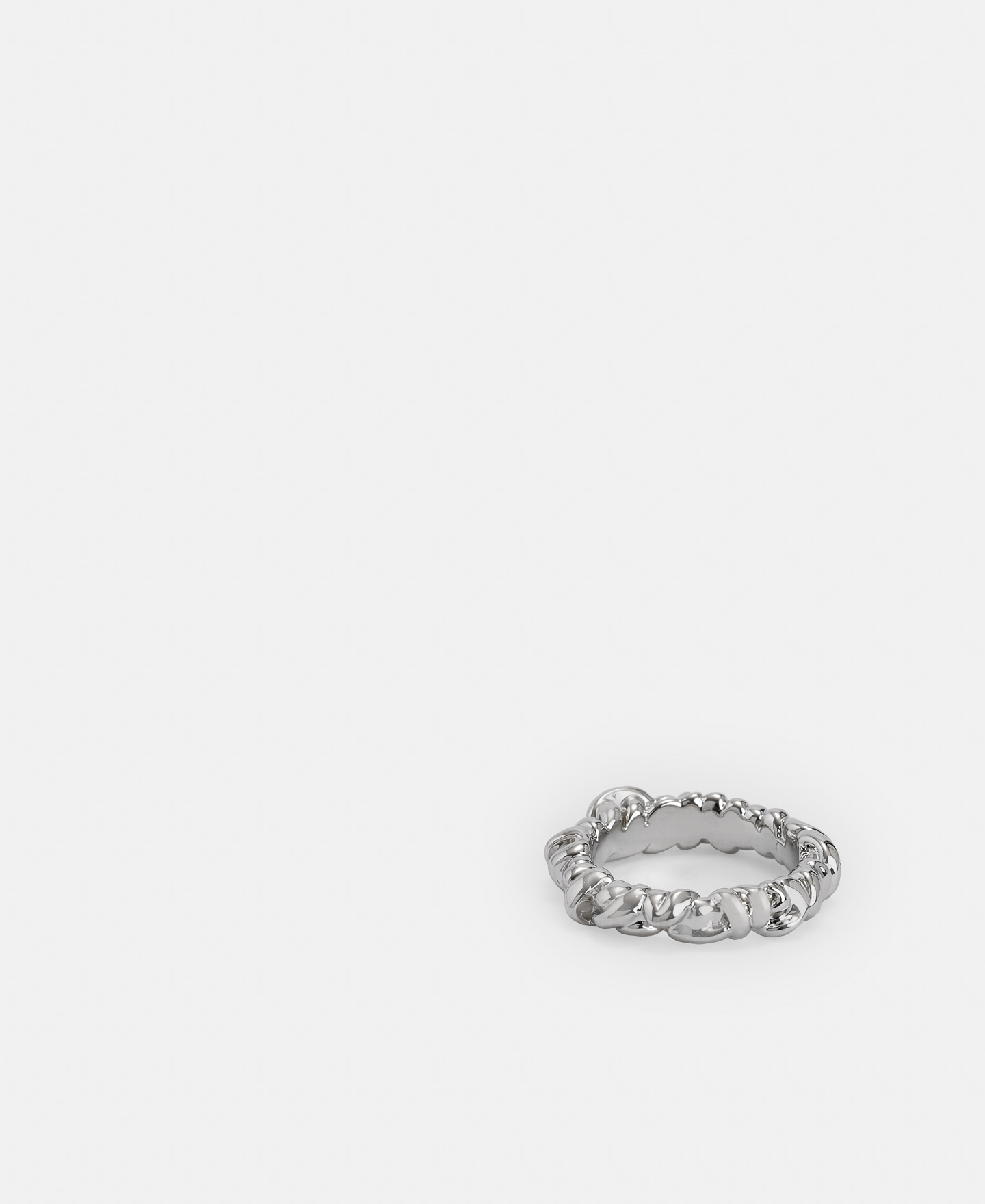 Anillo motivo trenzado en zinc image number 1