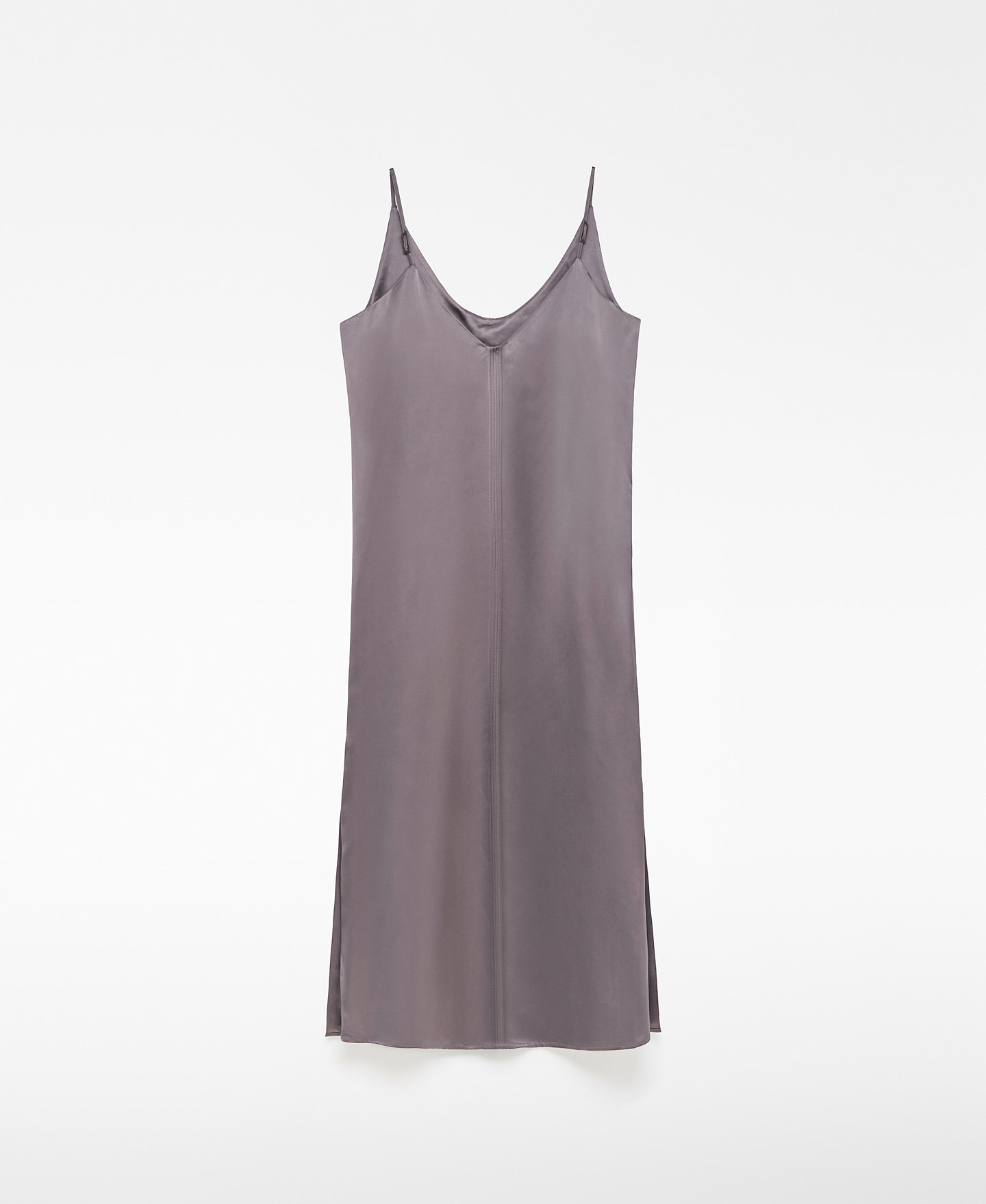 Vestido lencero tirantes mujer image number 5