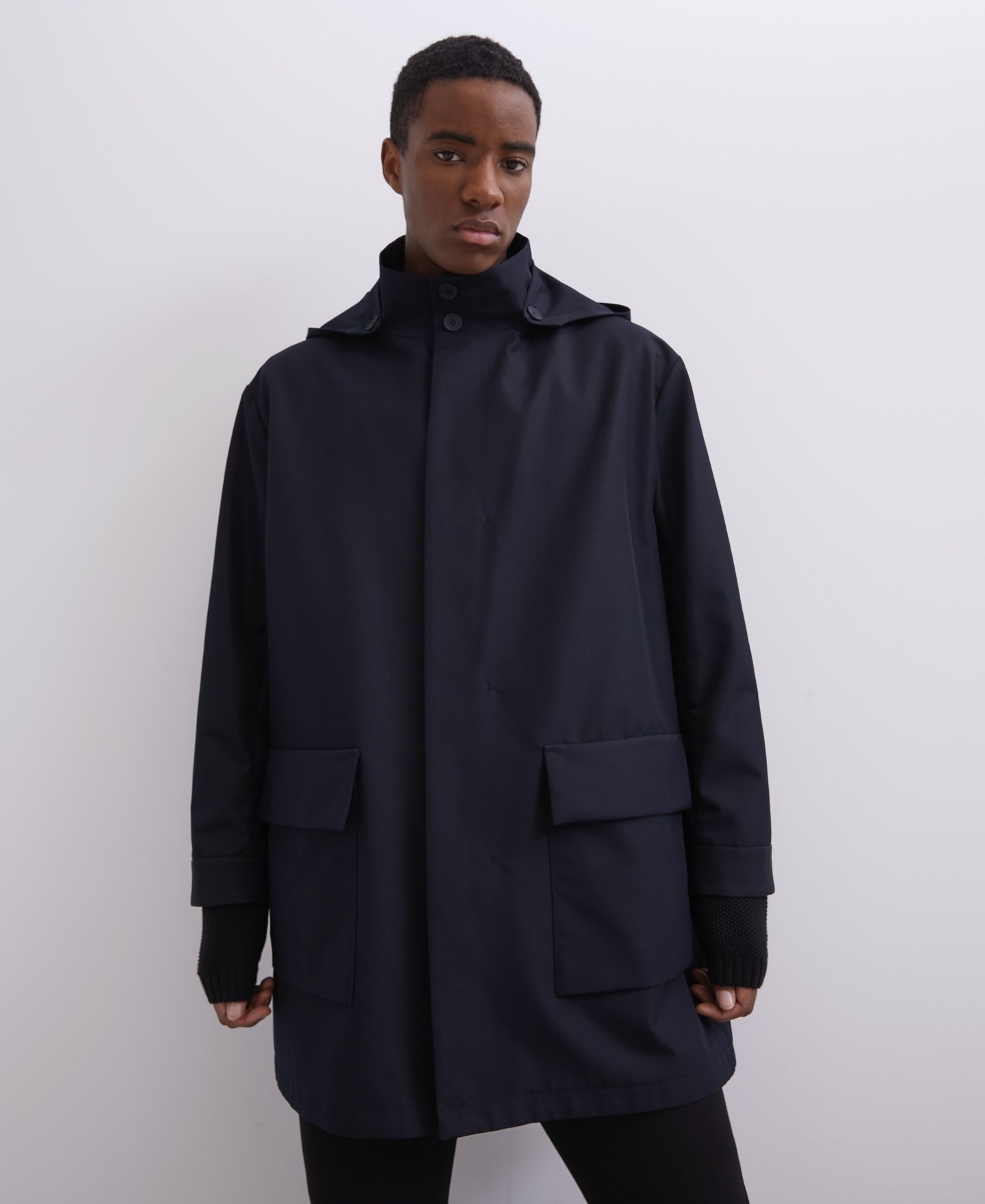 Parka cuello mao con capucha image number 2
