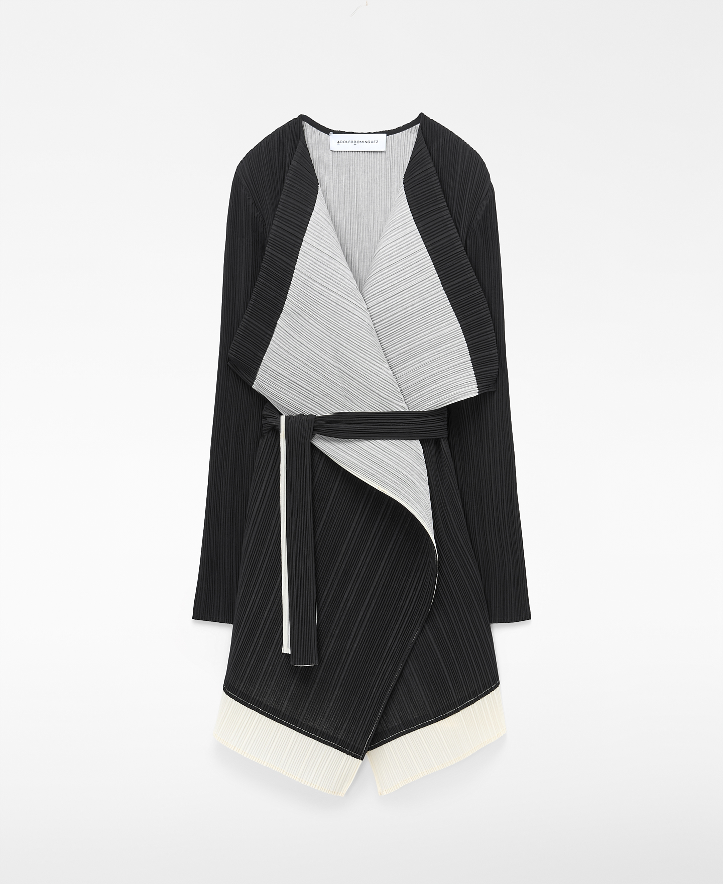 Two-tone unstructured crinkle jacket image number 4