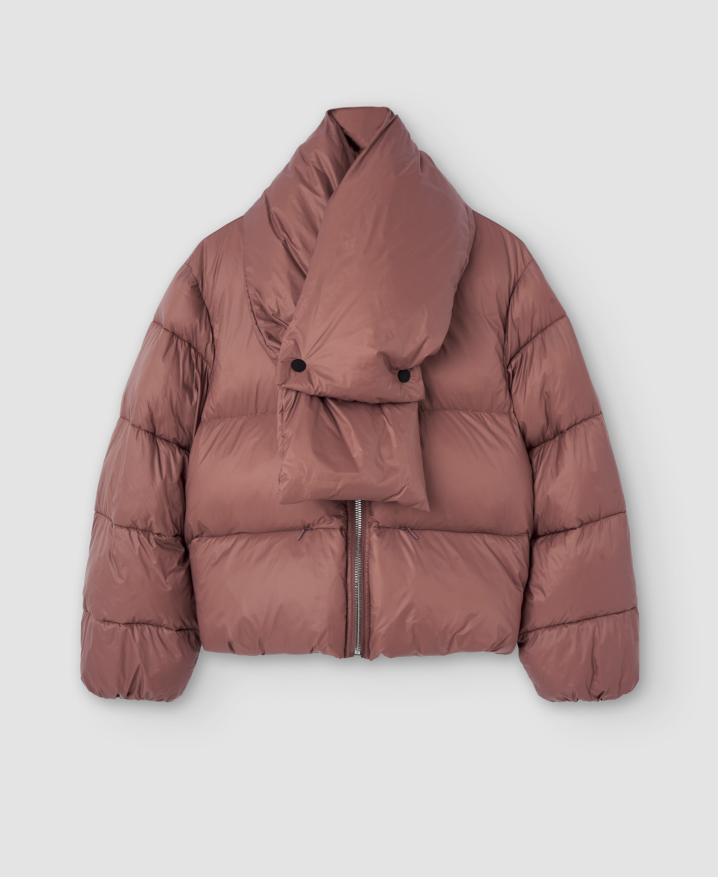 Nylon padded short jacket image number 6
